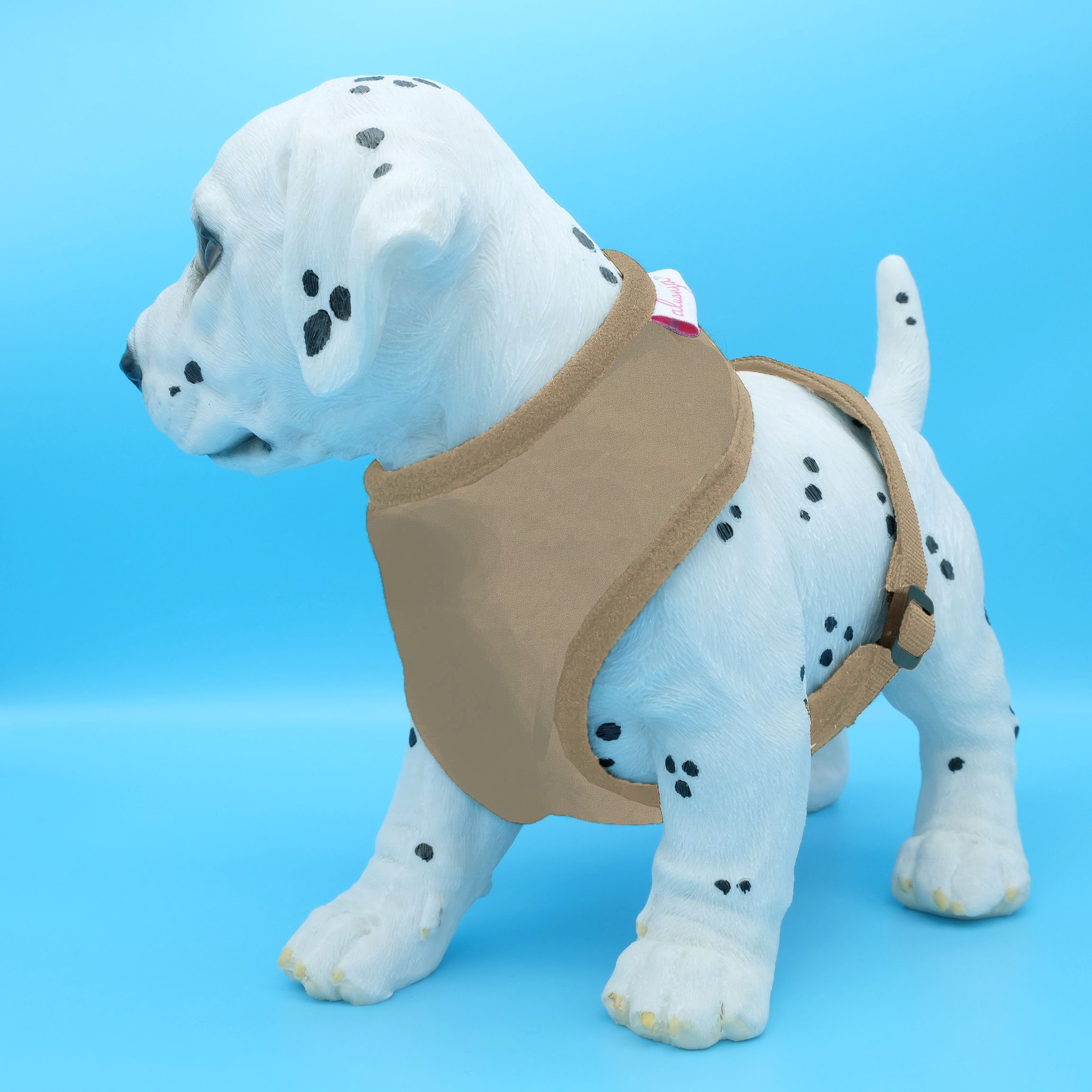 Alvonja Hunde-Geschirr Hundegeschirr kleine, mittlere, große Hunde Welpen sand, Polyester, verstellbar, verschiedene Größen