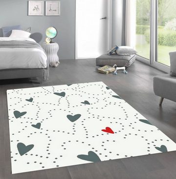 Kinderteppich Kidsheart, LIVONE Happy Rugs for Kids, rechteckig