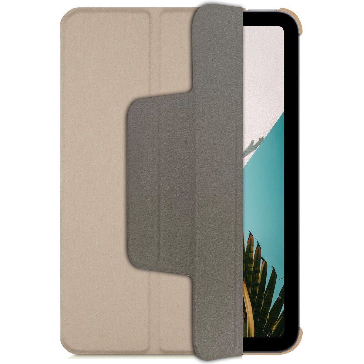 Macally Tablet-Hülle Smart Case Tasche Book-Stand Cover Hülle Gold, Standfunktion Magnet-Verschluss für Apple iPad mini 7 2024 6 2021 8,3"