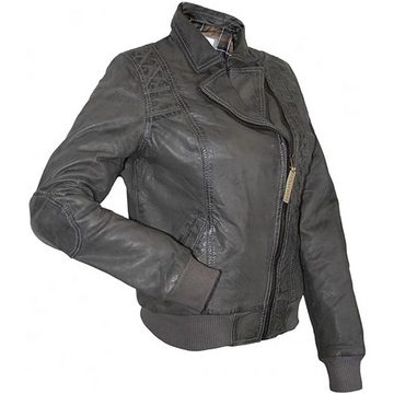 German Wear Lederjacke Trend 404J grau Damen Lederjacke Jacke aus Lamm Nappa Leder Grau