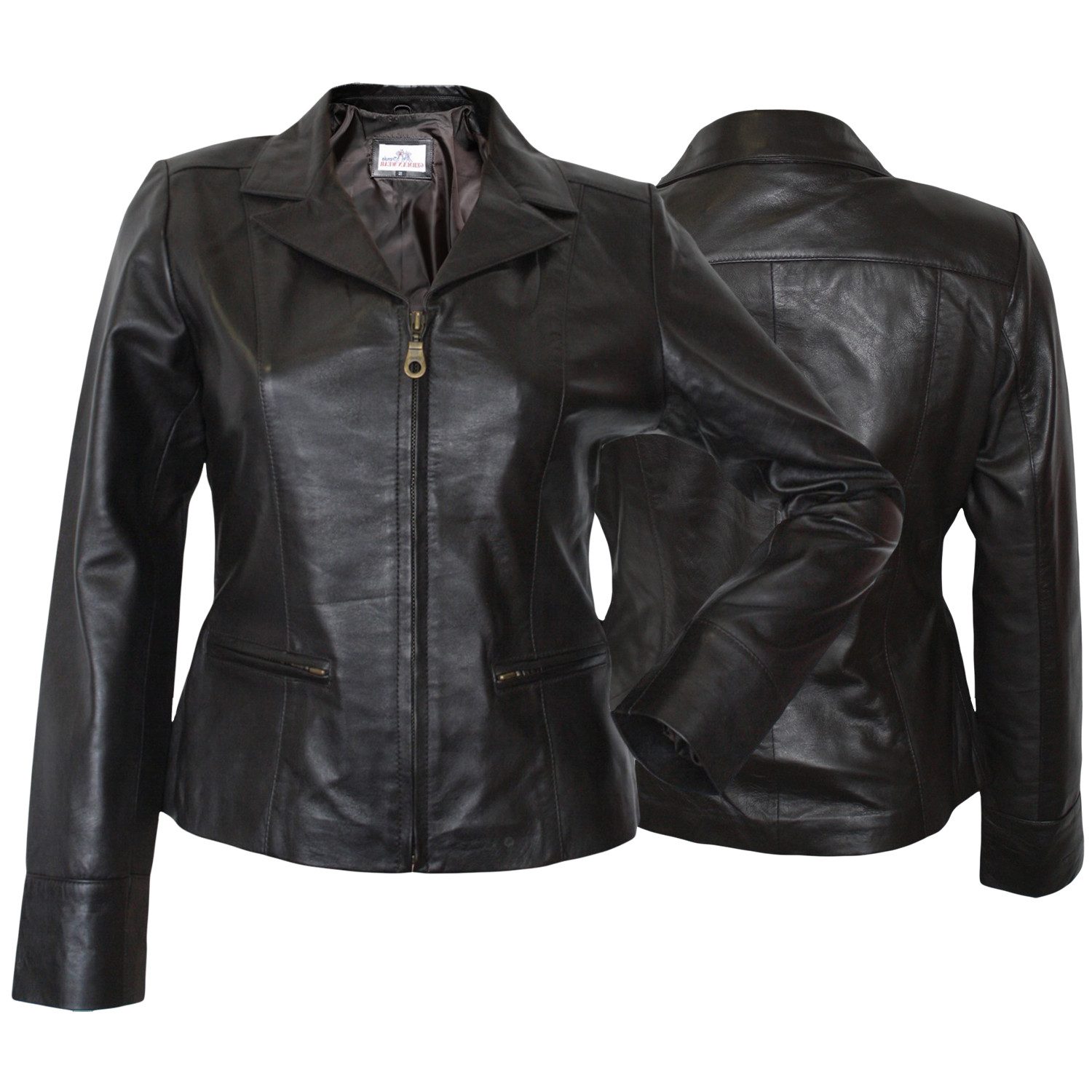 German Wear Lederjacke Trend 401J braun Damen Lederjacke Jacke aus Lamm Nappa Leder Braun