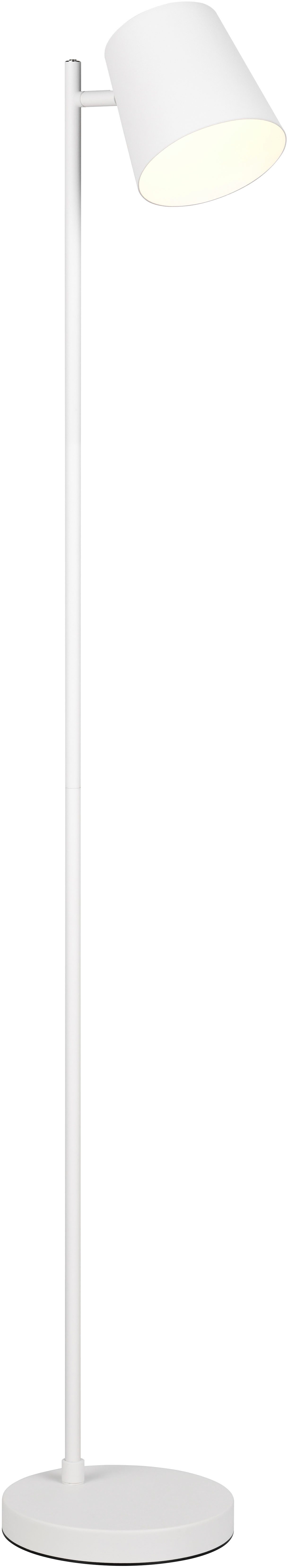 Reality Leuchten LED Stehlampe BLAKE, Akku Stehleuchte Indoor, mit USB-C Lade-Anschluss, Höhe 125 cm, Dimmfunktion, Ein-/Ausschalter, USB-Ladefunktion, mehrere Helligkeitsstufen, LED fest integriert, Warmweiß, Ø 20cm, mit 4-fach Touchdimmer, Leuchtenkopf schwenkbar, 4,5W 350 Lm