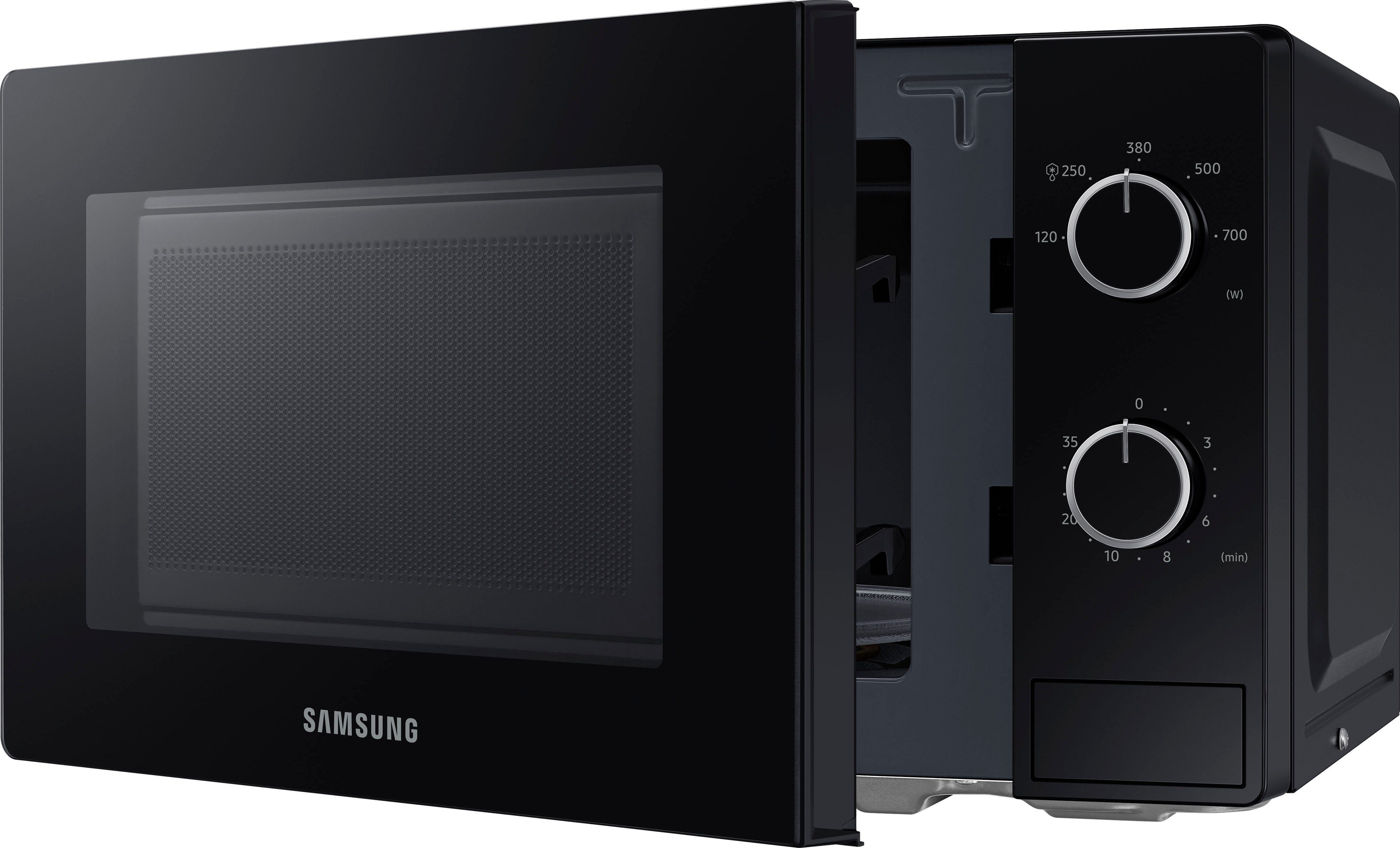 Samsung Mikrowelle MS20A3010AL/EG, Mikrowelle, 20 l, Einfache Handhabung in schickem Design
