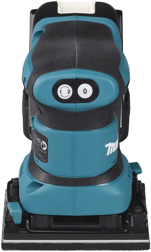 Makita Akku-Schwingschleifer DBO480Z, 14000 U/min, LXT 18V • 112x102 mm • 14.000 min-1, ohne Akku und Ladegerät – Bild 5 von 5