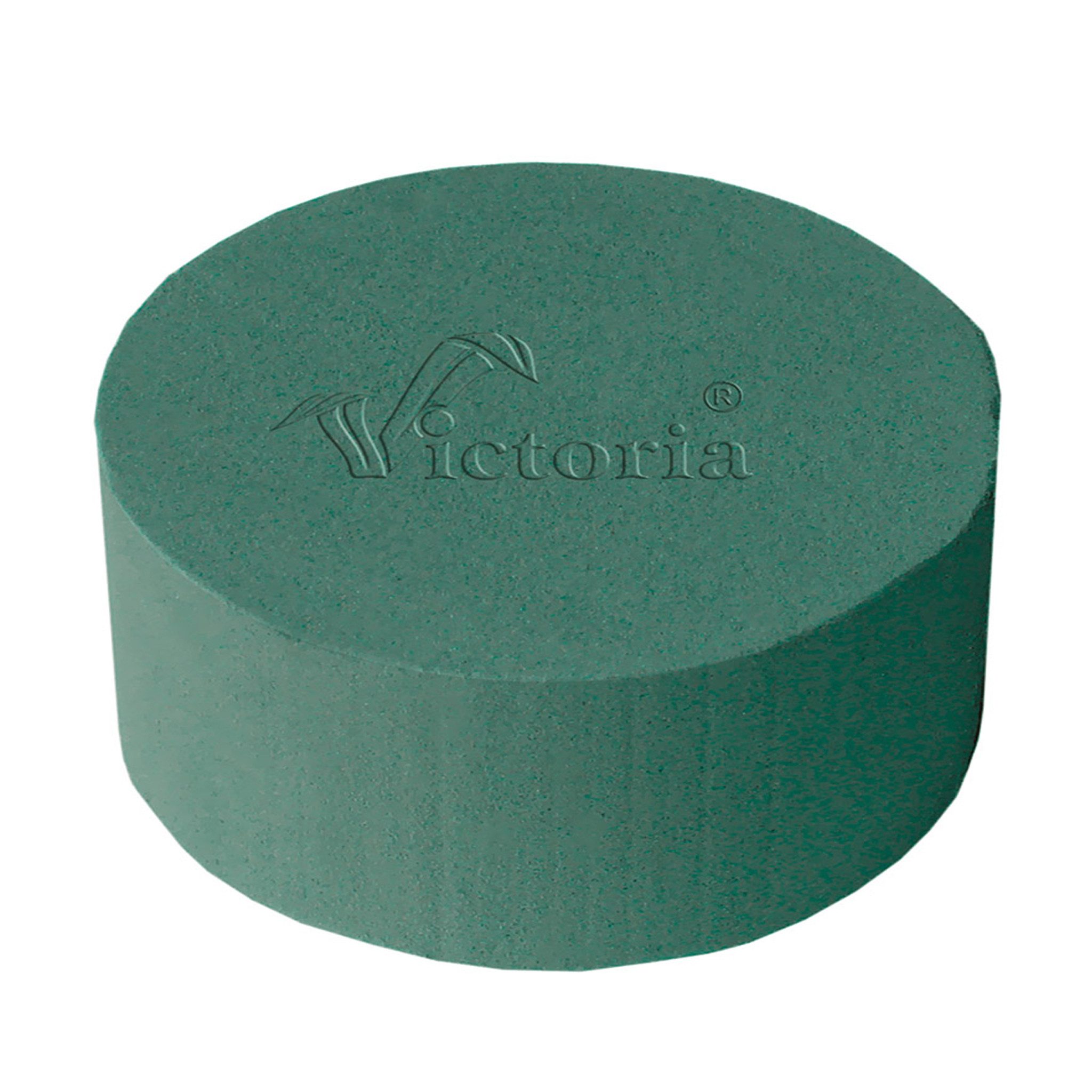 Creativery Bastelmoos, Nass Steckschaum Rund 14x7cm für Frischblumen 1 Stück