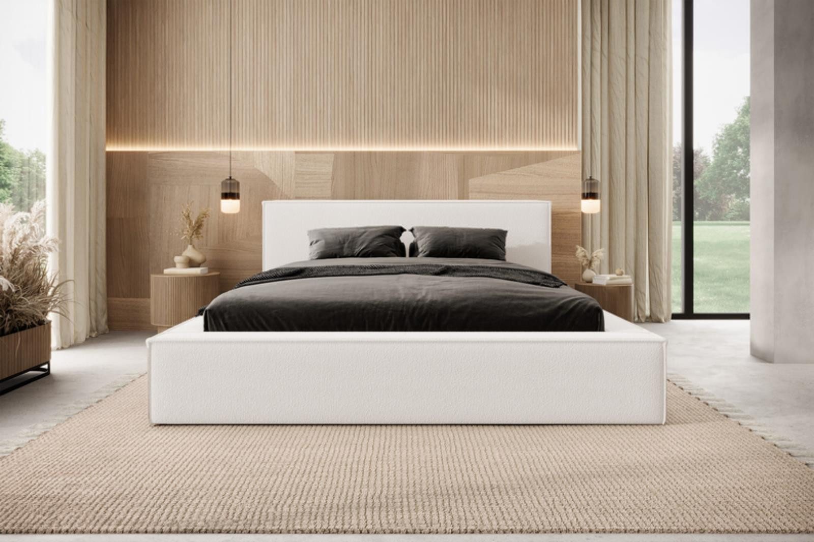 Compleo Polsterbett Designerbett mit Bettkasten MOESIN günstig online kaufen
