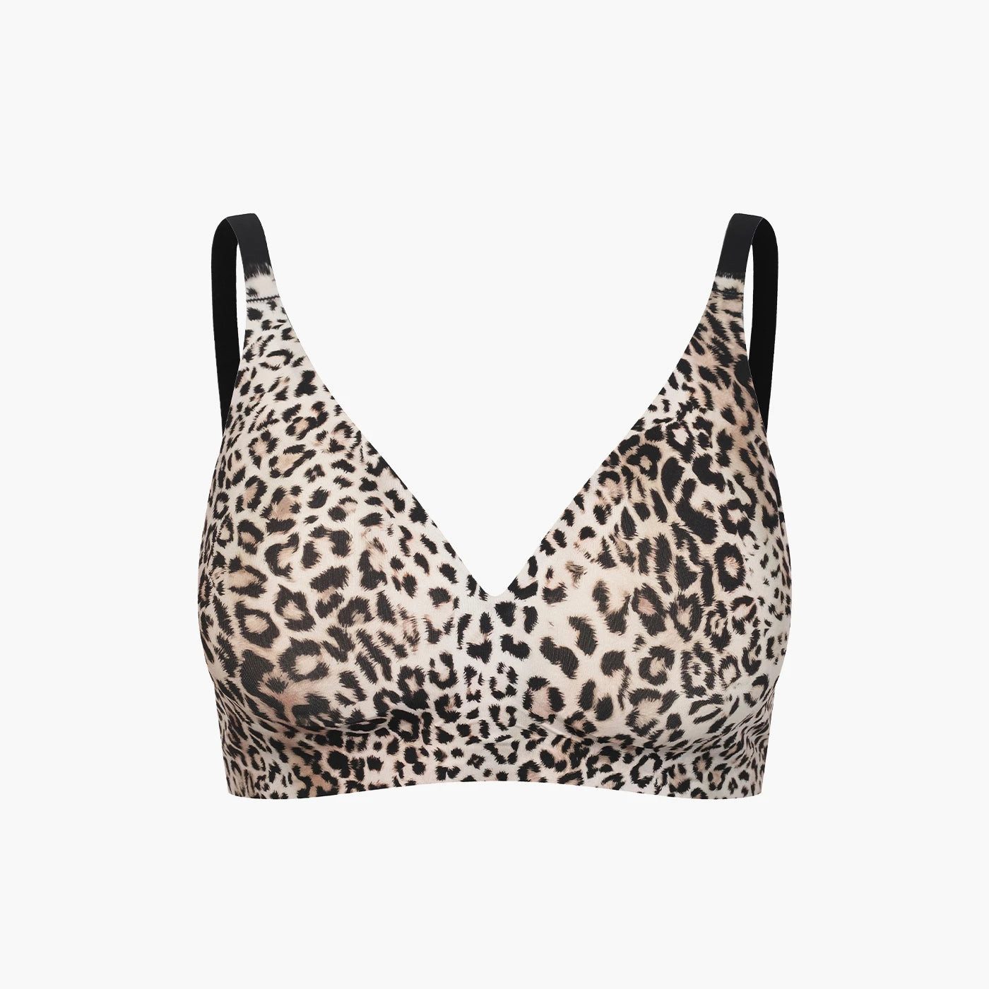 cfab by creamy fabrics Bügelloser BH Comfort Push-Up BH-Leopard-XL (1-tlg)