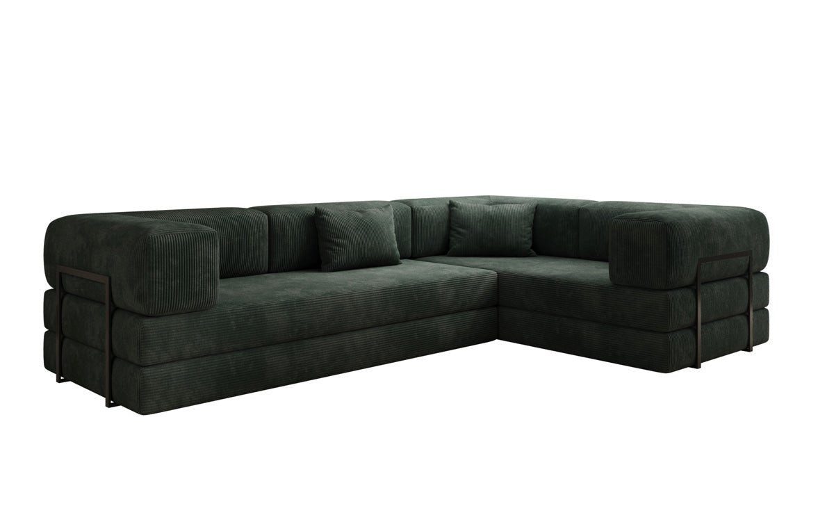 Luxusbetten24 Sofa Designer Sofa Lazy L closed, in Cord - Ottomane bei Mont günstig online kaufen