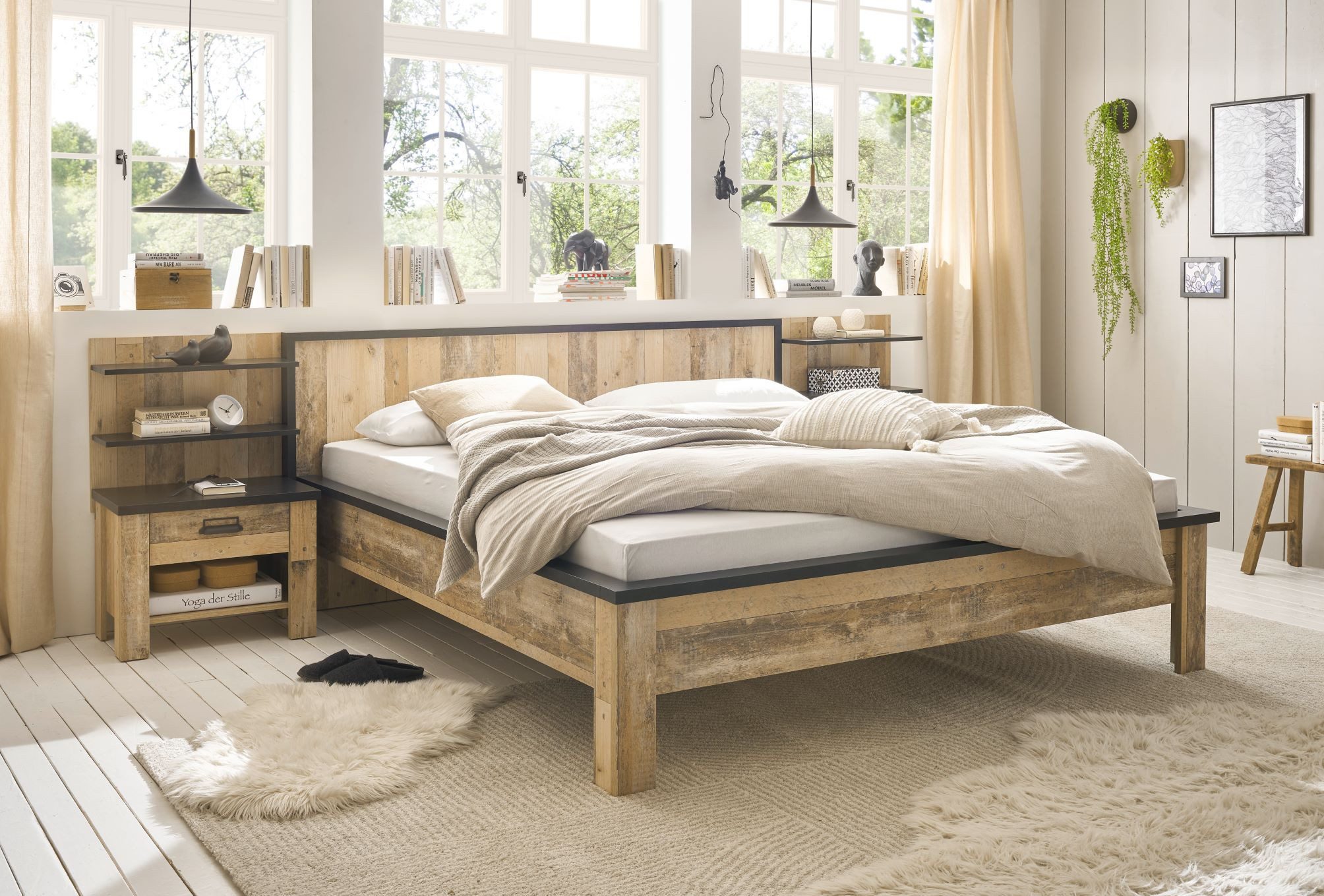 99rooms Schlafzimmer-Set Woodsher, (Set (5-St), Komplett Schlafzimmer), mit viel Stauraum, Soft-Close-Funktion, ohne Matratze & Lattenrost