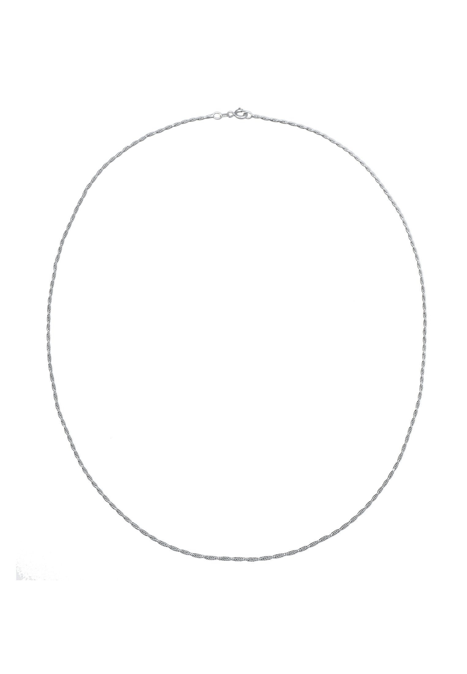 Kuzzoi Silberkette Herren Kordelkette Gedreht Twisted 925 Silber