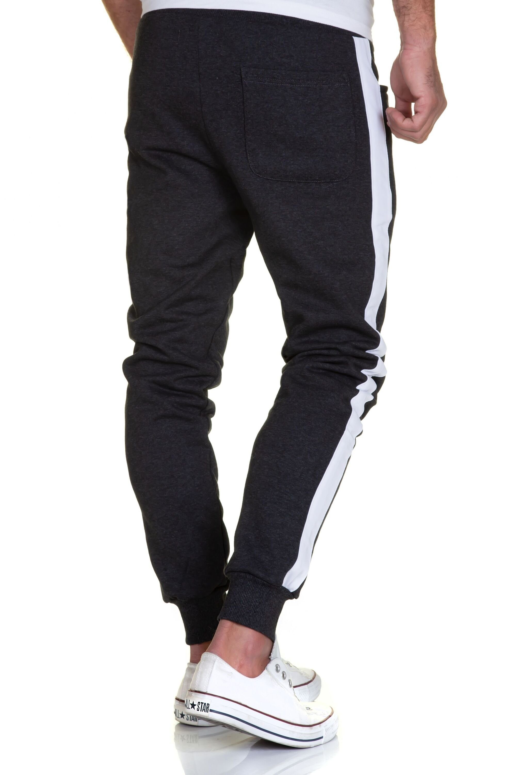 NASHVILLE Anthrazit/Weiß Sporthose Amaci&Sons Jogginghose