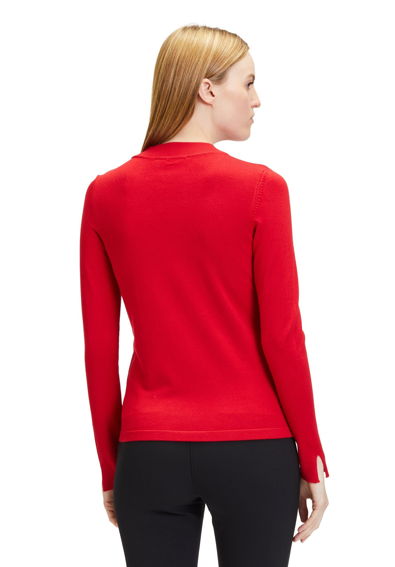 tailliert Betty Rot Strickpullover Strick Barclay (1-tlg)