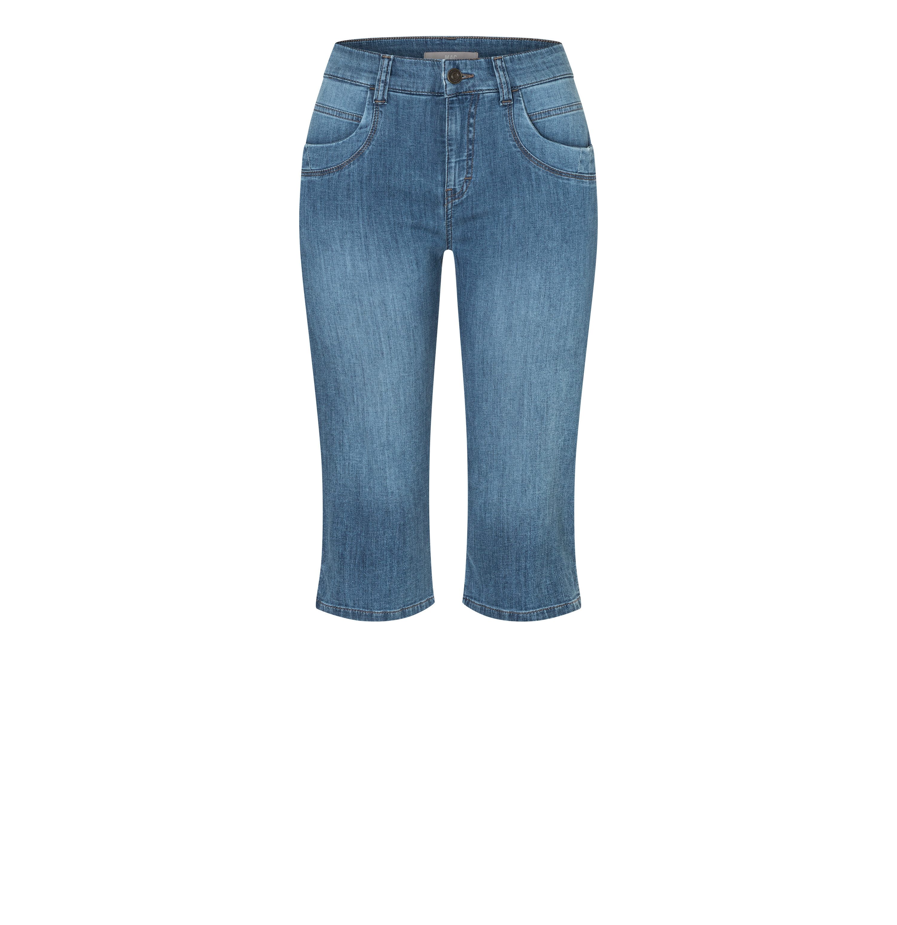 MAC Caprijeans CAPRI Eingelegte Zierfalten am Saum