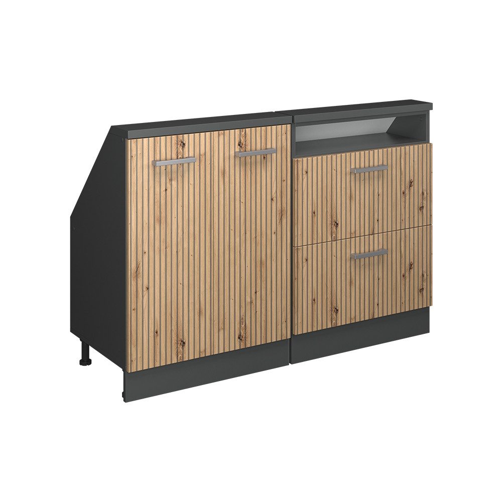 Vicco Unterschrank R-Line, Artisan Eiche/Anthrazit, 120 günstig online kaufen