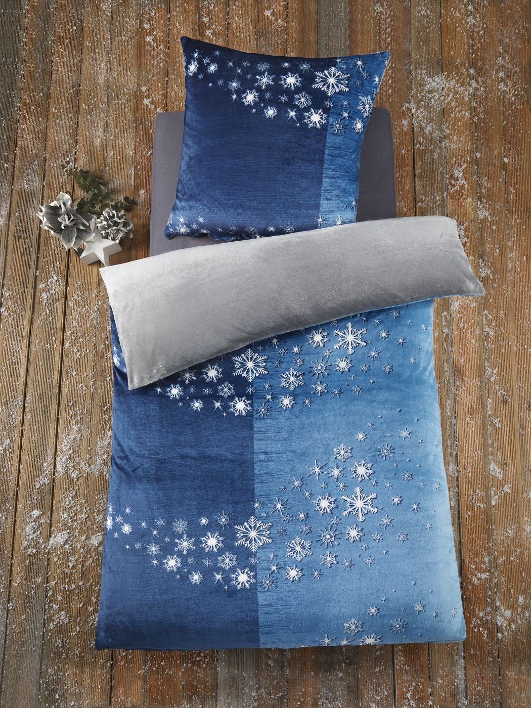 Optidream Bettwäsche Set Mikrofaser 135x200 Polyester Sternenschweif blau g günstig online kaufen