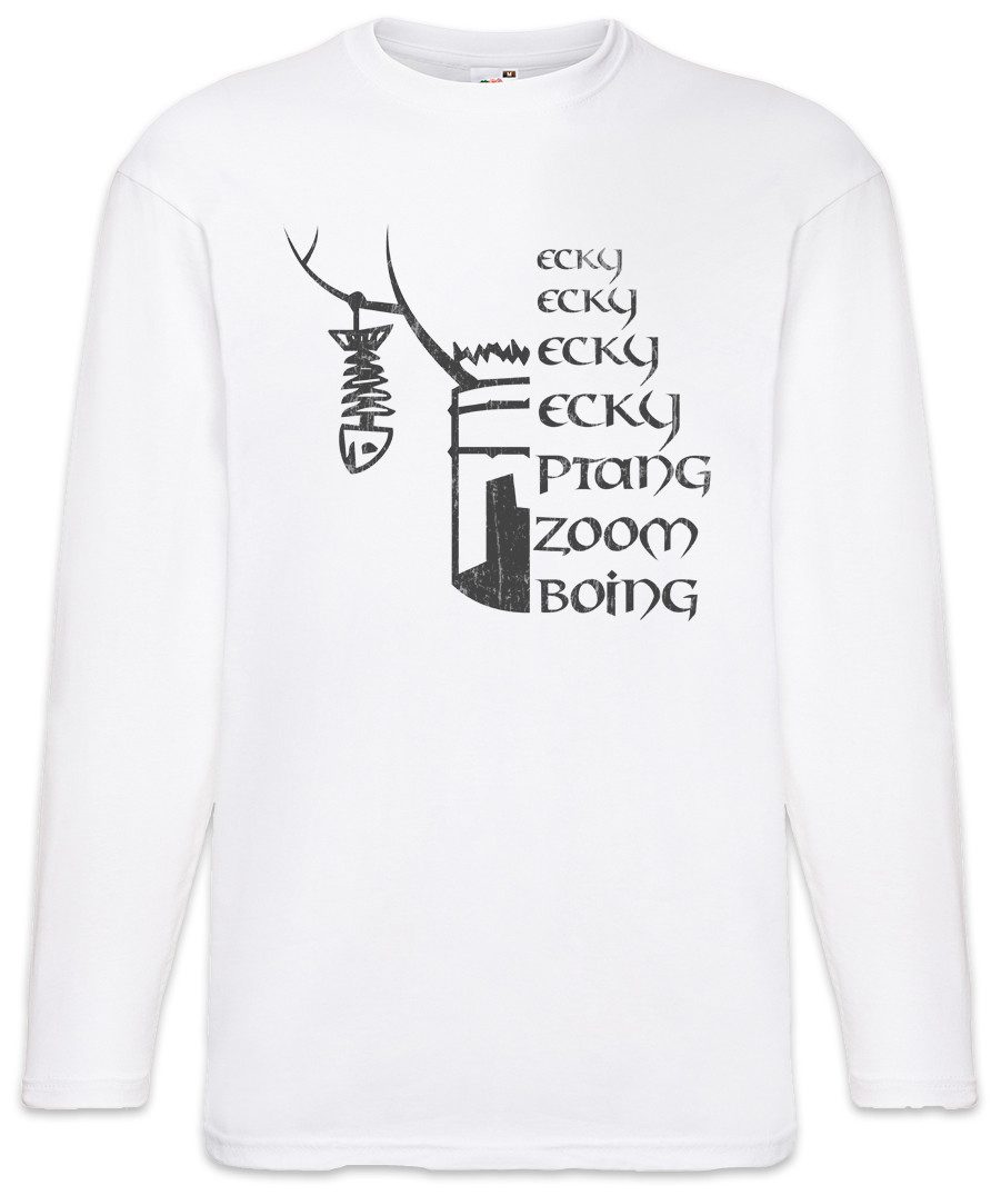 Langarmshirt Ni Ecky Langarm T-Shirt Monty The Ritter Knights Holy Grail Der Who