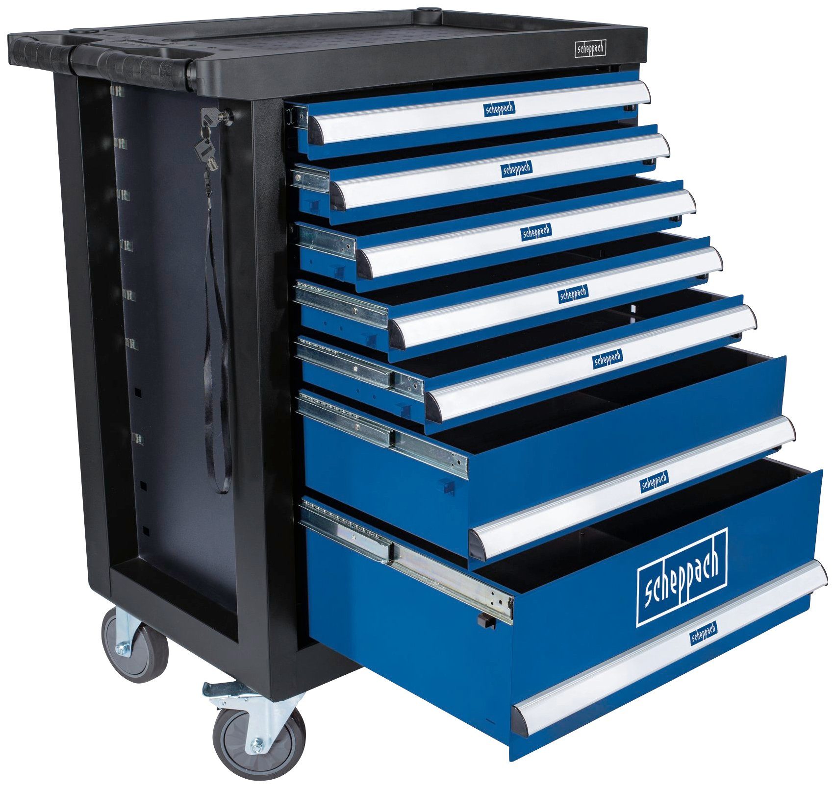 Scheppach Werkstattwagen TW1100, max. Traglast:450 kg, 70-tlg. Werkzeugset, günstig online kaufen