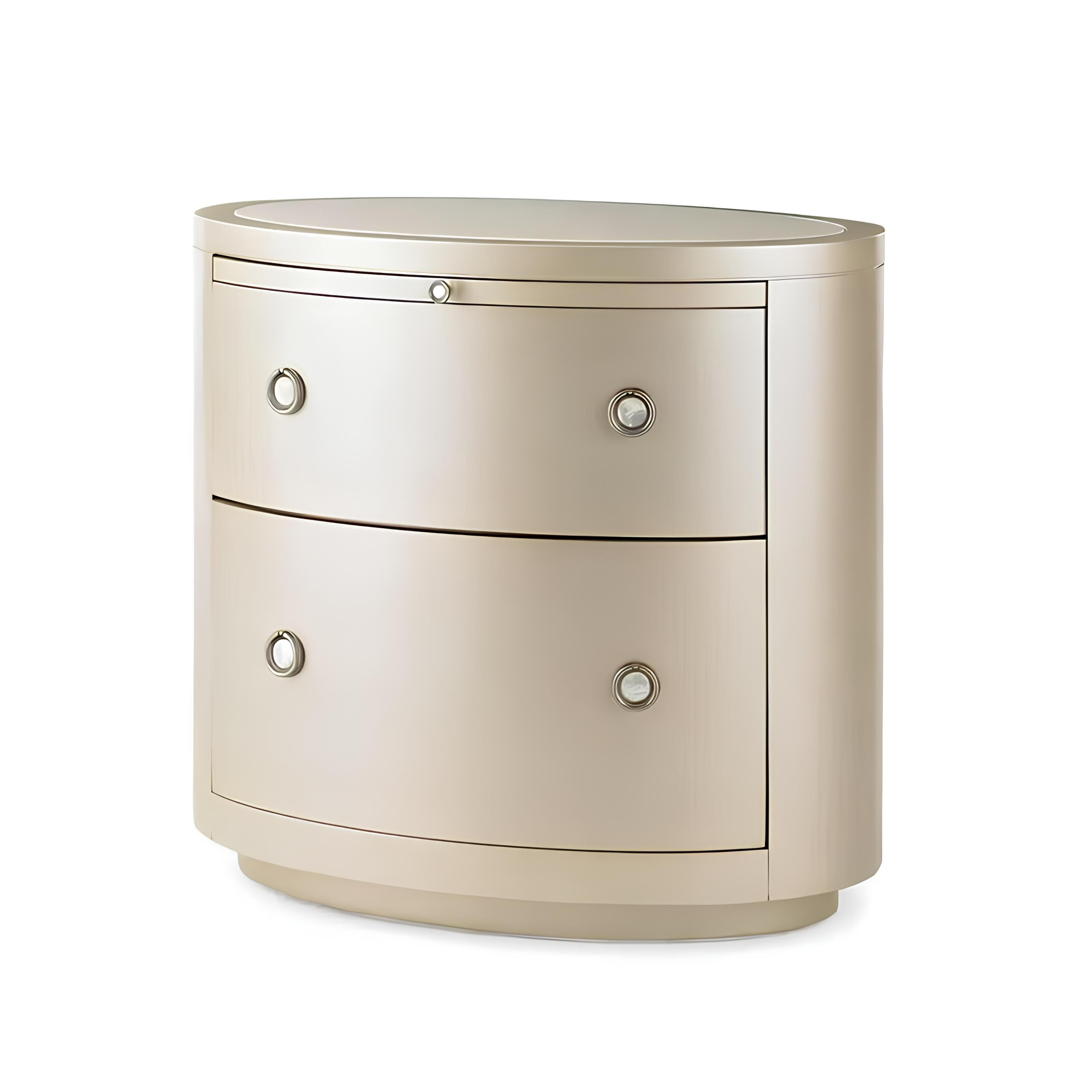 Xlmoebel Nachttisch Designer Konsole aus Holz mit elegantem Design und Stauraum (1-St., Nachttisch), Hergestellt in Europa