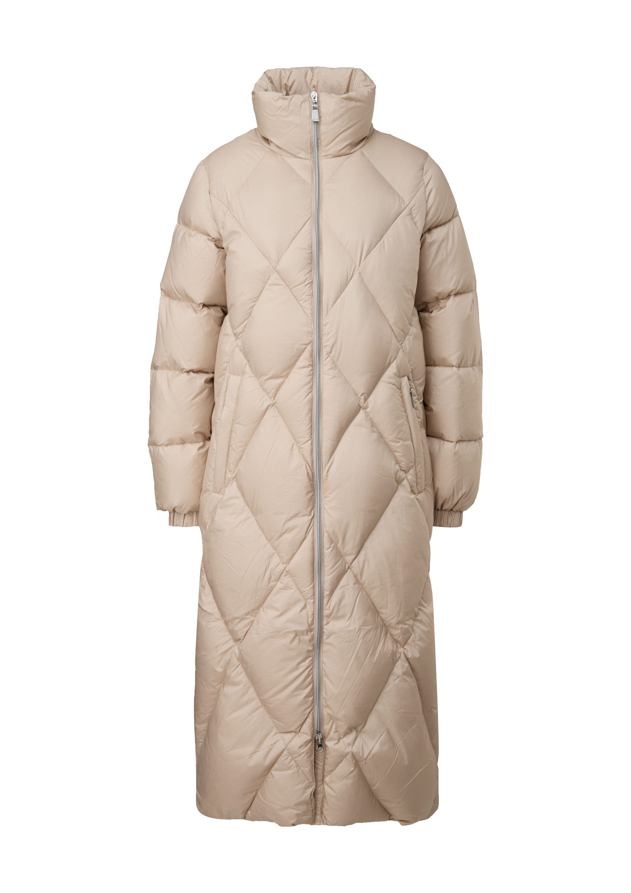 Collar Comma Steppmantel Winter Coat Comma Parka Oliv Closed