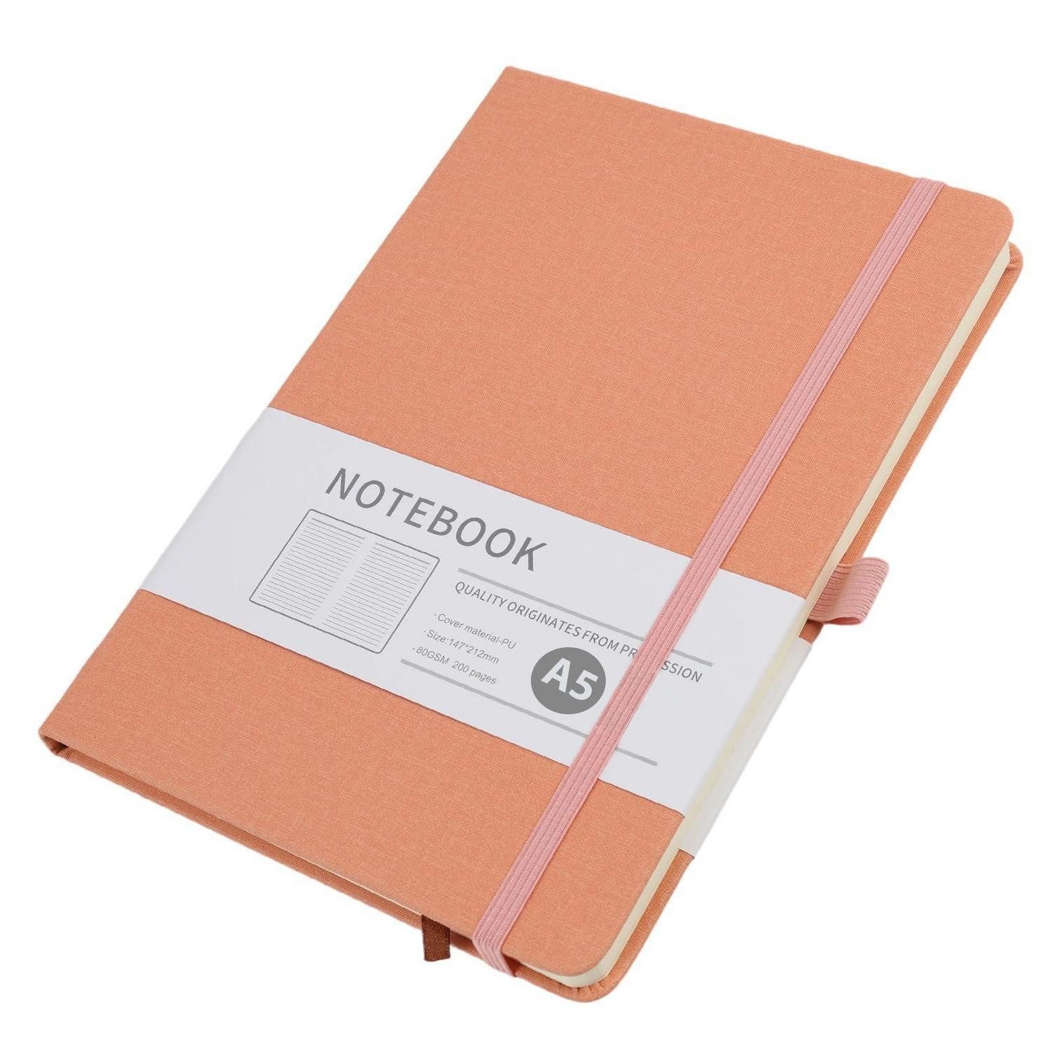 LuxusKollektion Notizbuch Notizbuch A5 Liniert Rosa Hardcover 200 Seiten