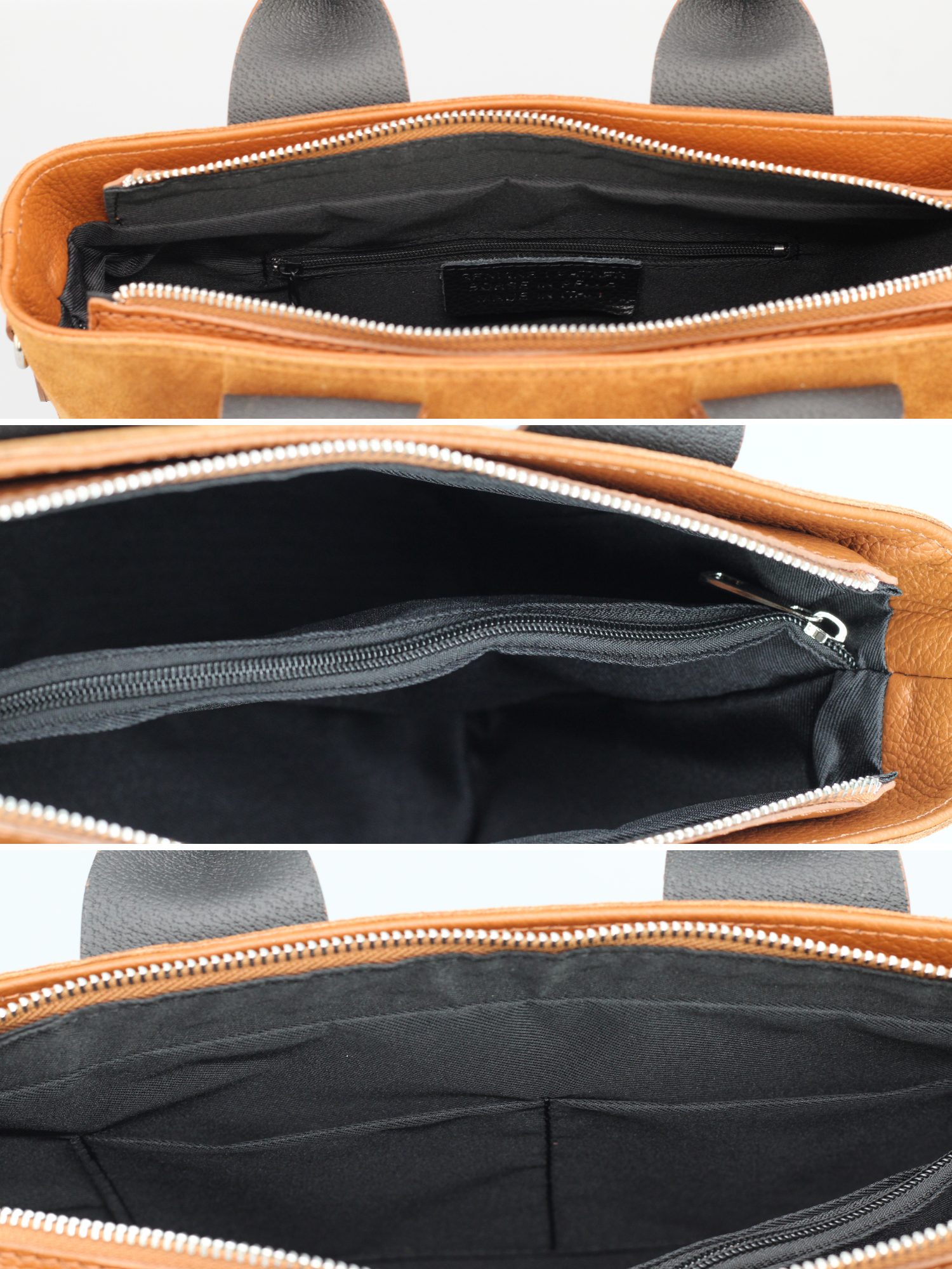 BRISE TASCHE Schultertasche SANDRA Umhängetasche für Damen, Handtasche aus Echtleder, echtes Leder, hergestellt in Italien