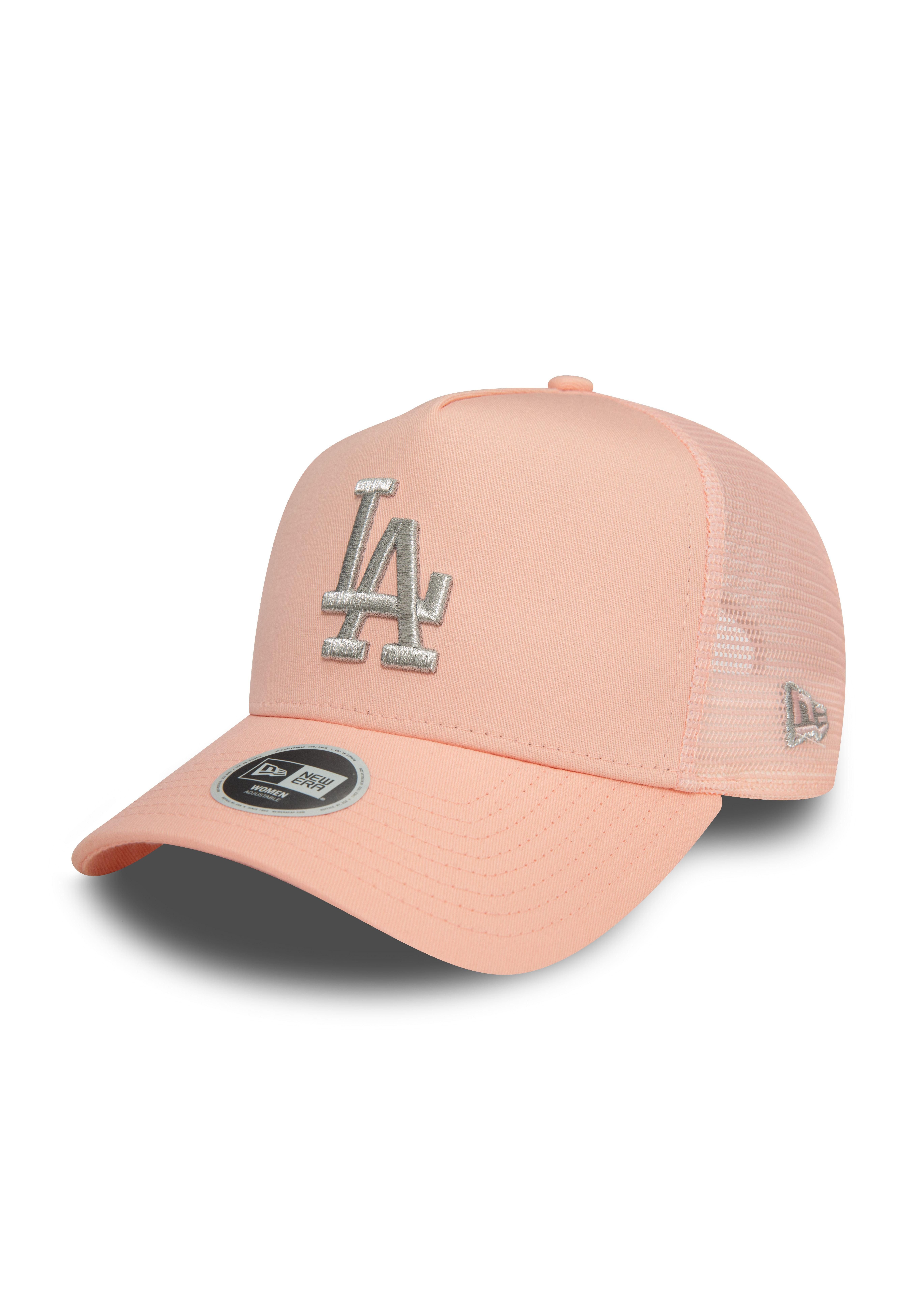 Baseball Cap Los Angeles Dodgers MLB Metallic Logo Rosa Verstellbare A-Frame Damen