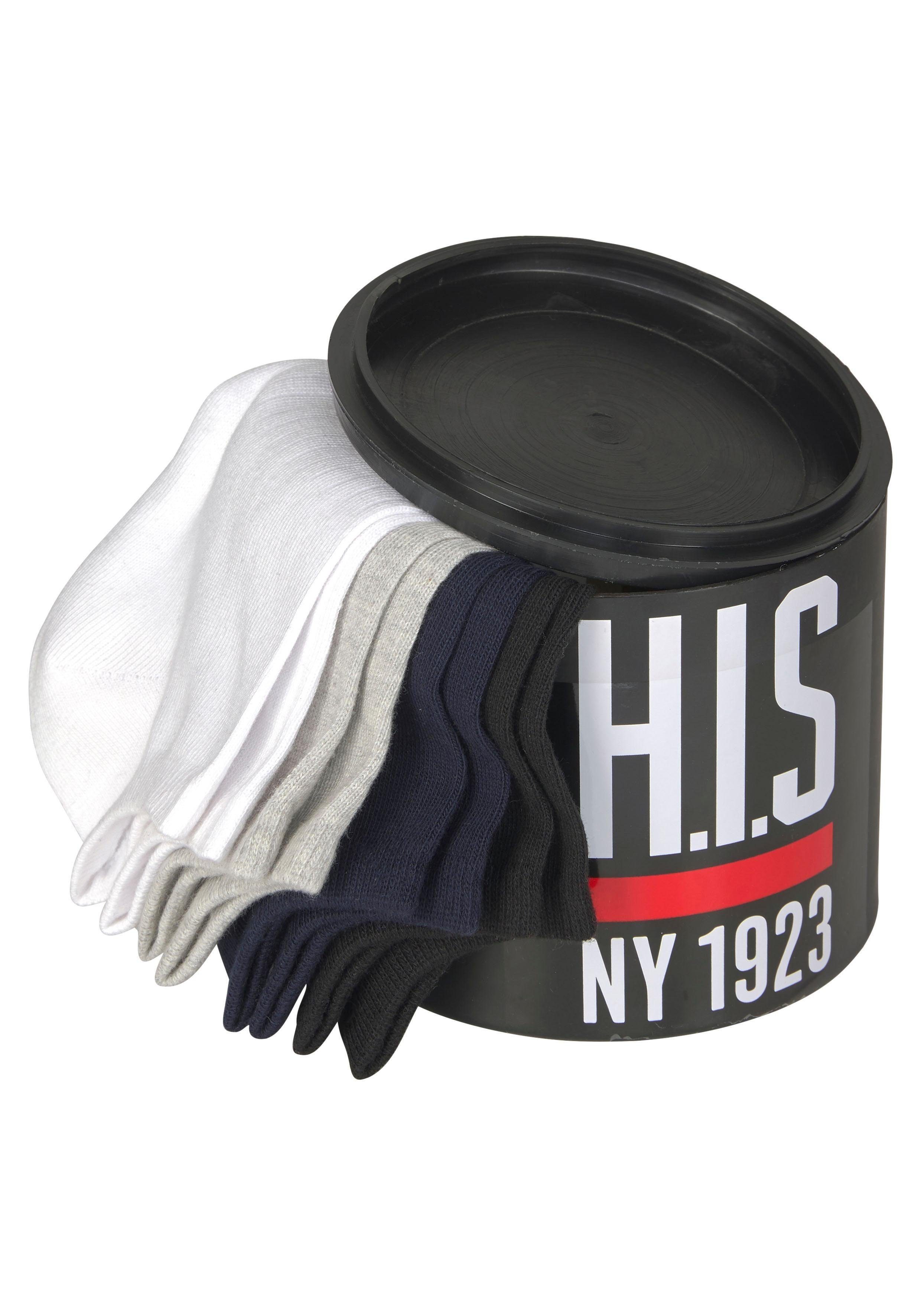 H.I.S Sneakersocken (Dose, 8-Paar) in der Geschenkdose