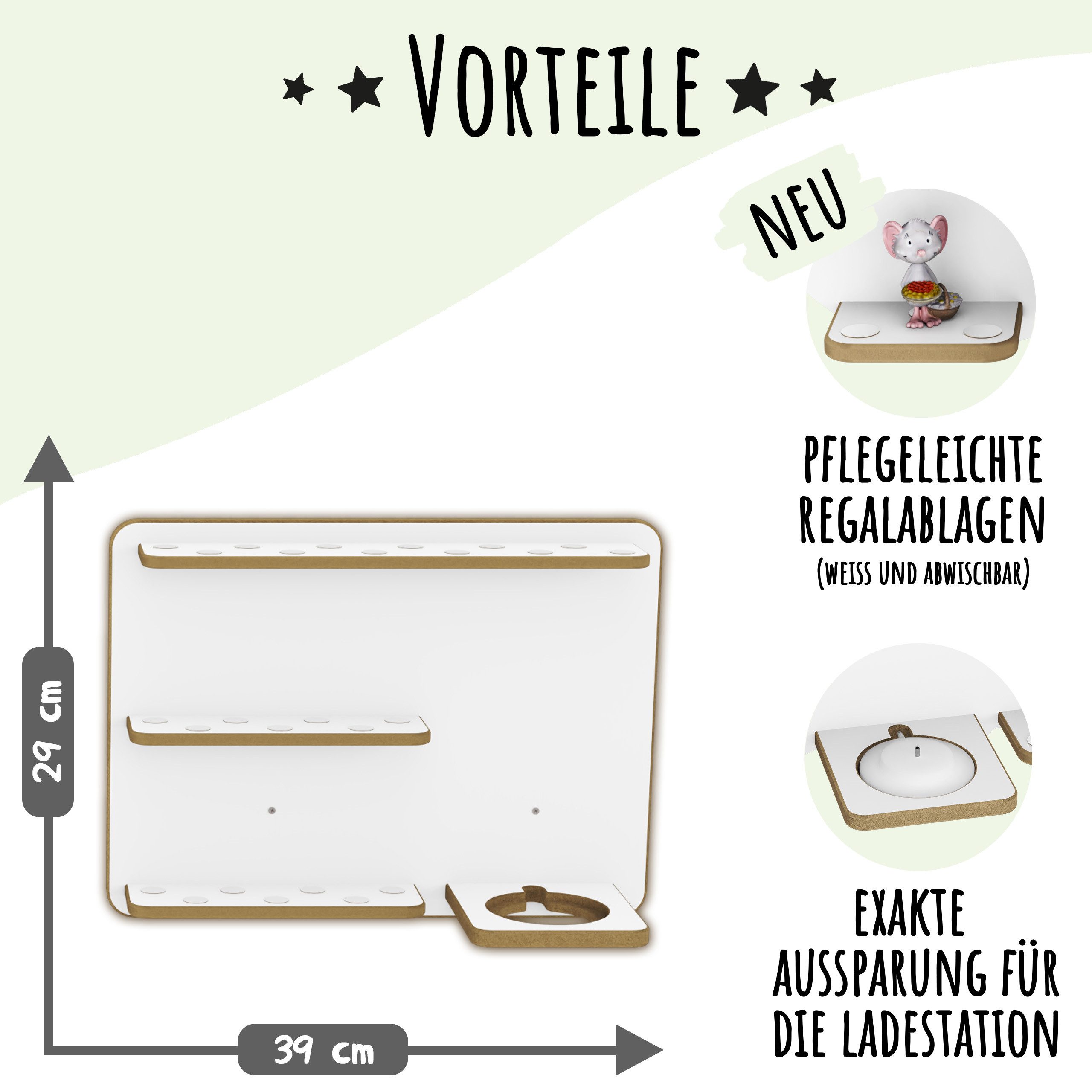Holzura Kinderregal Regal für Toniebox, Aufbewahrung für Toniefiguren günstig online kaufen