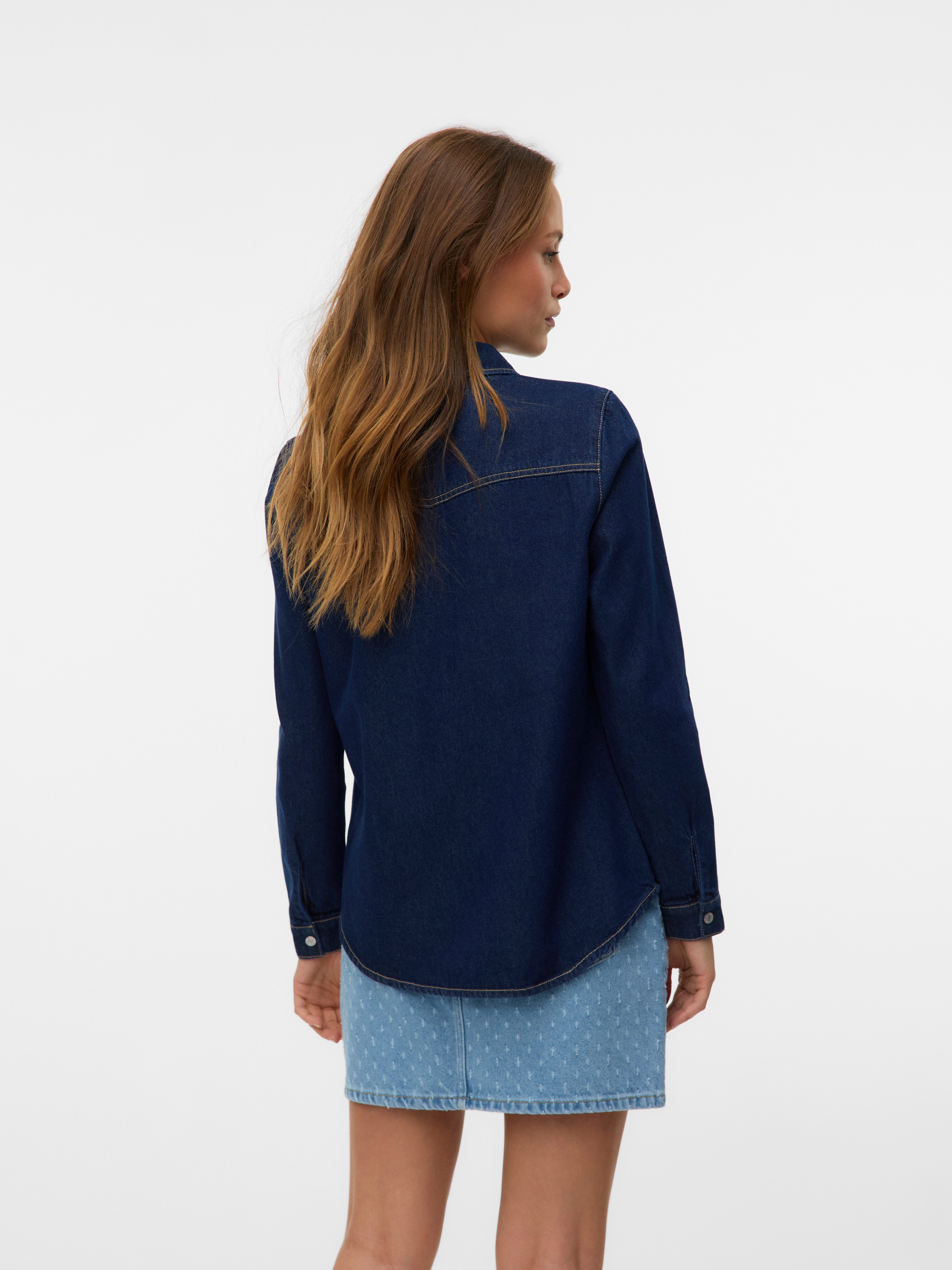 Vero Moda Jeansbluse VMJENNIE LS DENIM günstig online kaufen