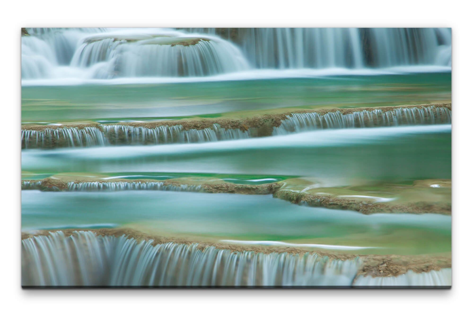 Leinwandbild Bilder XXL Wasserterassen Wandbild auf Leinwand