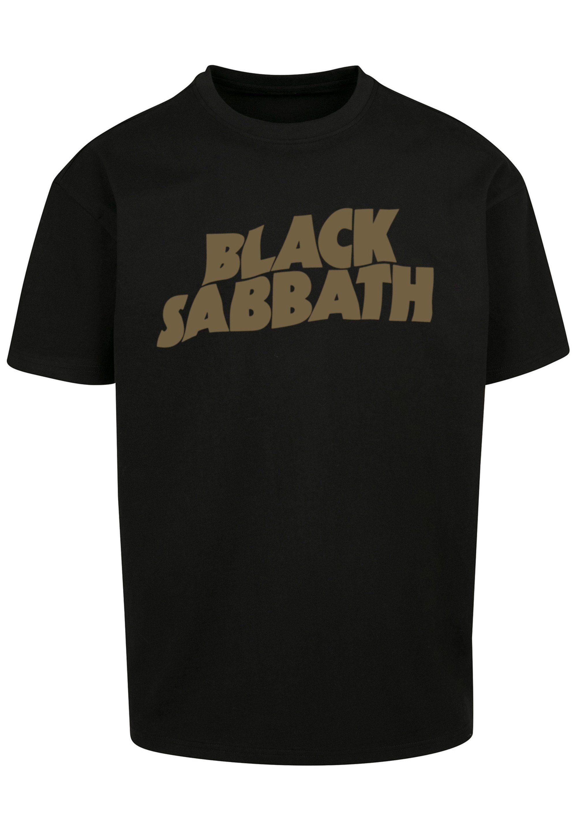Tour Print US Black Black F4NT4STIC Band 1978 T-Shirt Metal Zip Sabbath