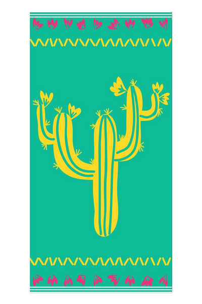 jilda-tex Strandtuch »Mexican Cactus«, mit tollem Motiv