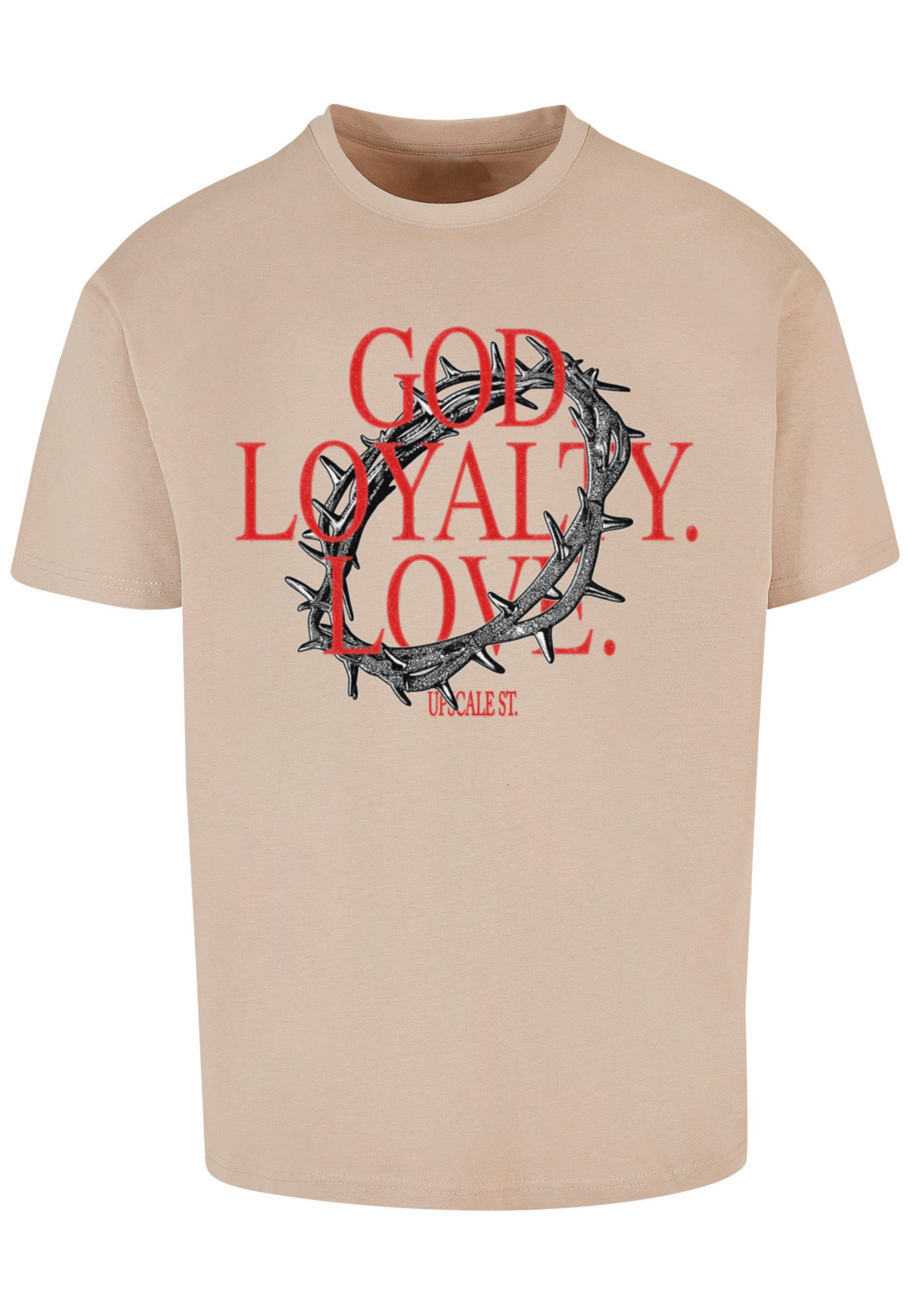 T-Shirt Upscale by Mister Tee Unisex God Loyalty Love Oversize Tee