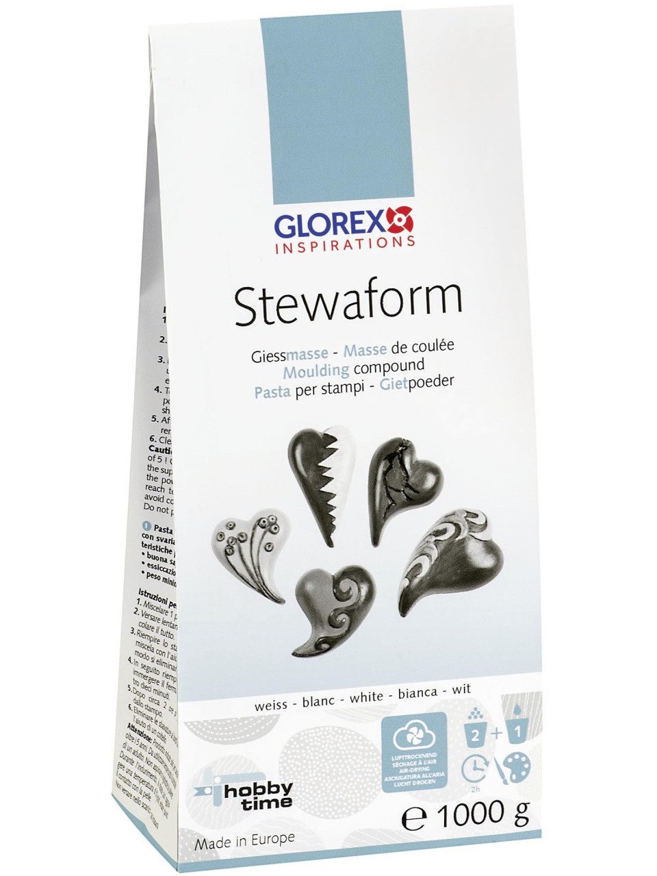 Glorex Bastelnaturmaterial Glorex Stewaform Giessmasse 1 kg
