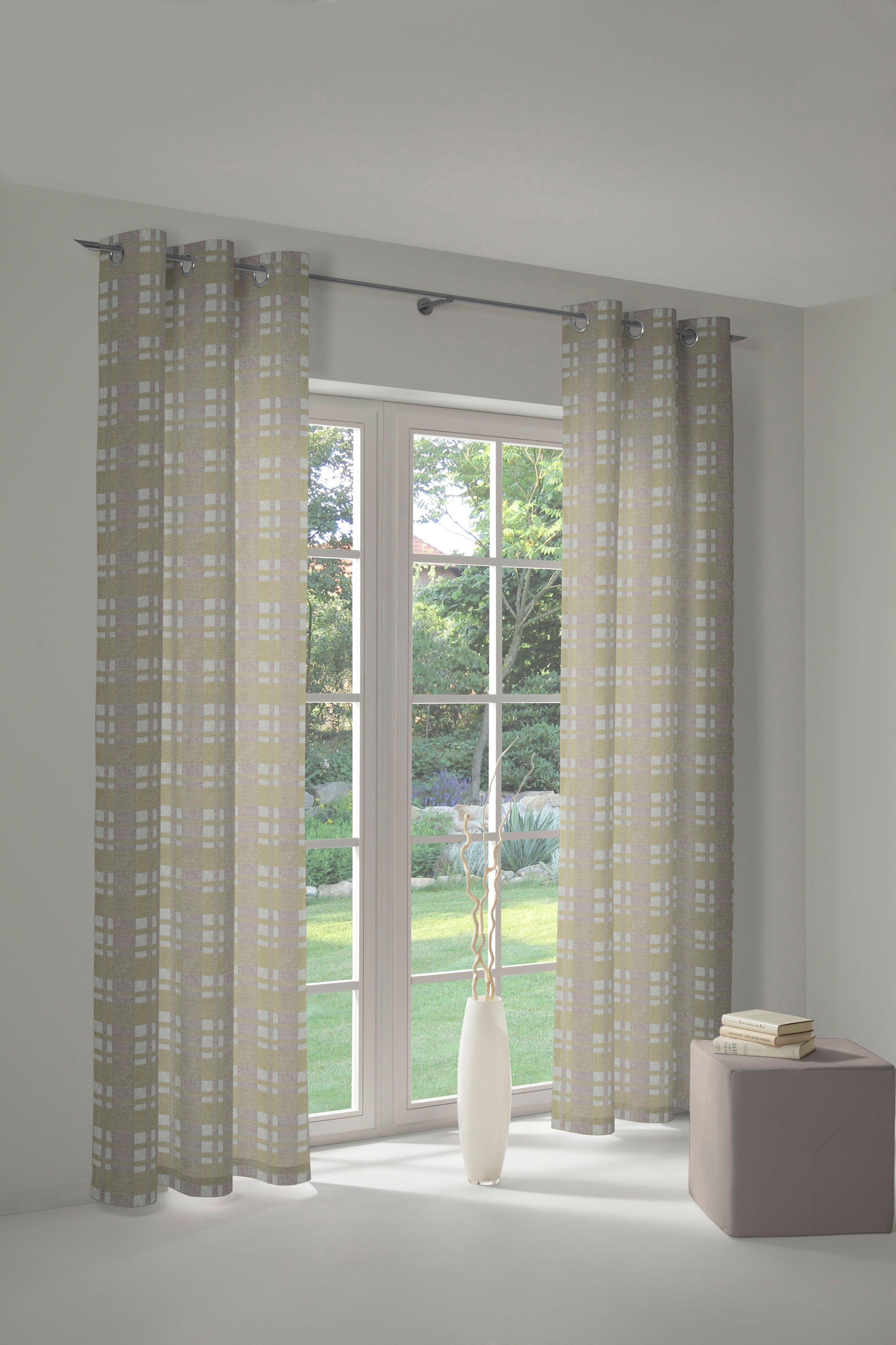 Wirth Vorhang Laufenberg, Ösen (1 St), blickdicht, Jacquard