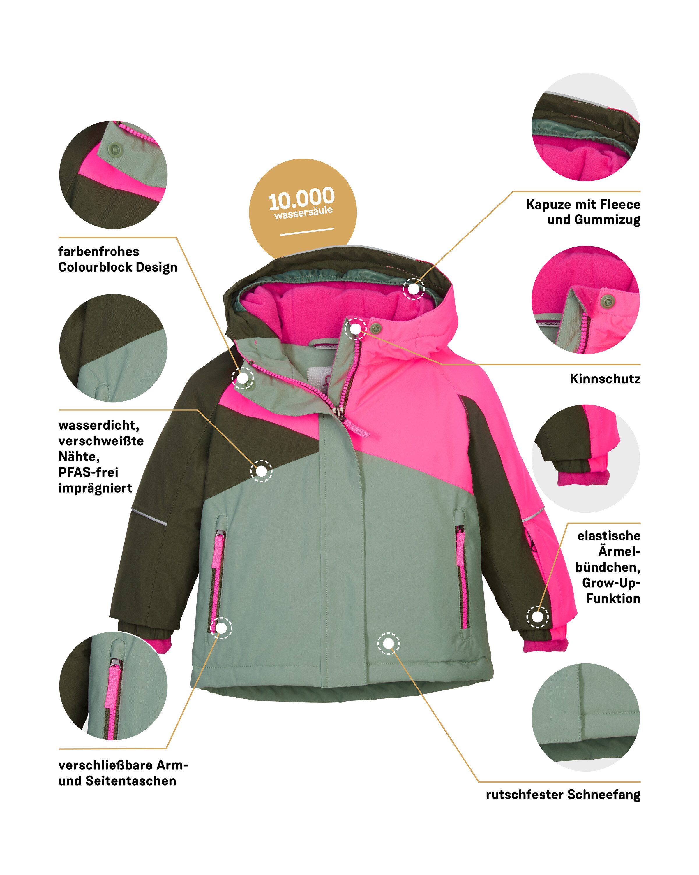 first instinct by killtec Skijacke FISW 41 MNS SKI JCKT Wind- und wasserdicht, verlängerbare Ärmel, Schneefang – Bild 5 von 5