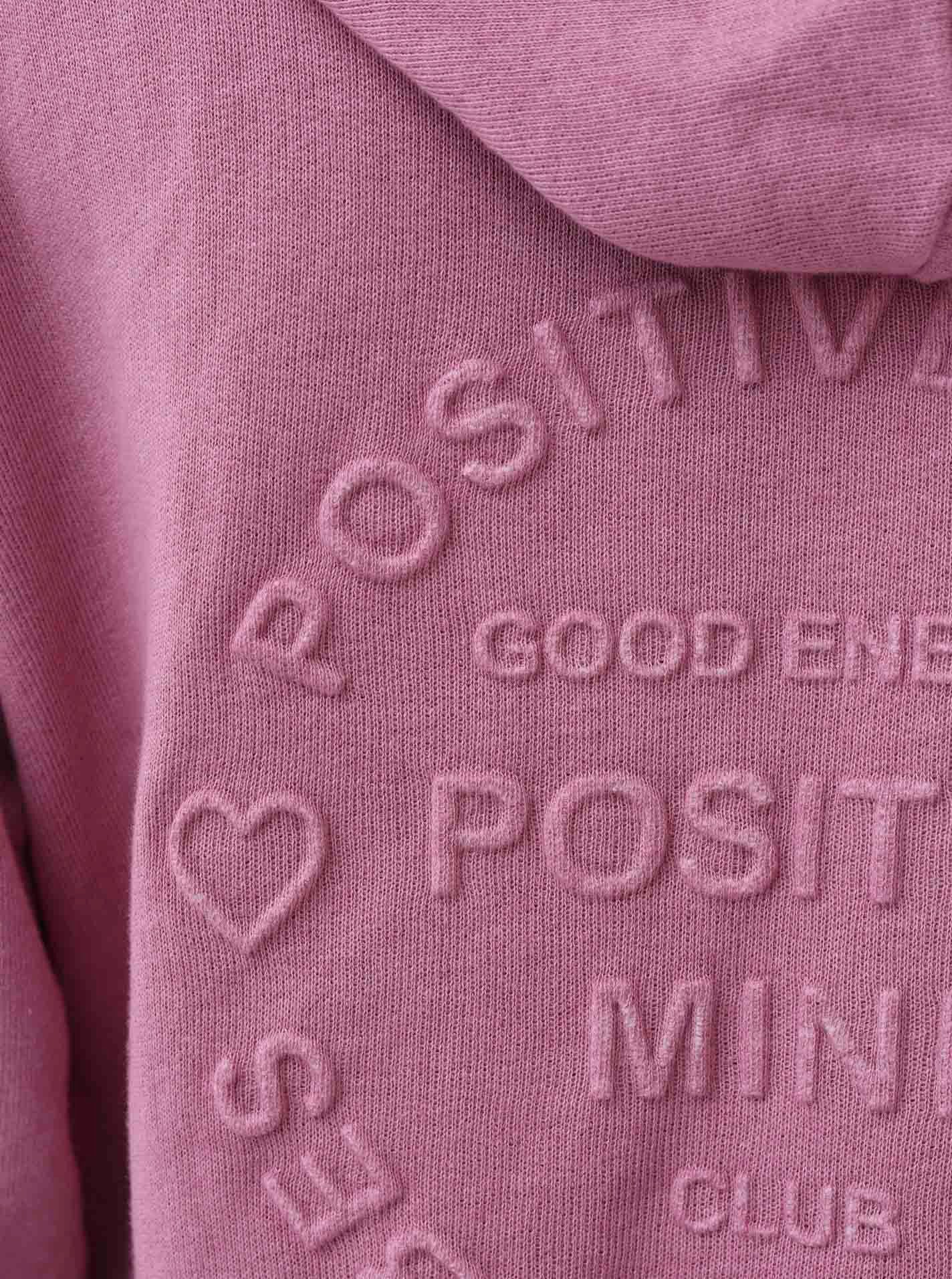 Zwillingsherz Jerseymantel "Positive Mind" mit hohem Baumwollanteil, sommerliche leichte Sweatware – Bild 5 von 5