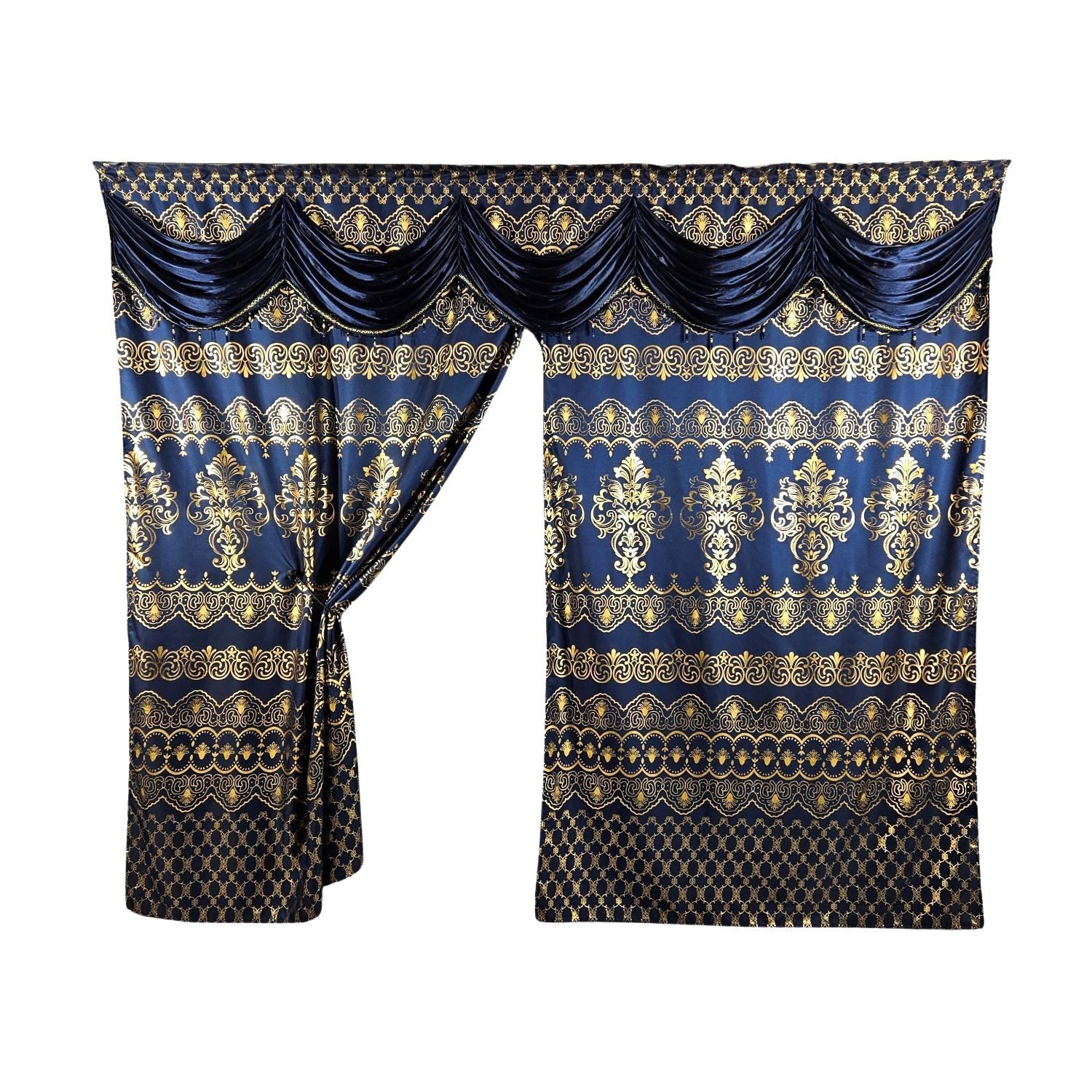 Gardinen by Justyna Verdunkelungsvorhang Barock Gardine günstig online kaufen