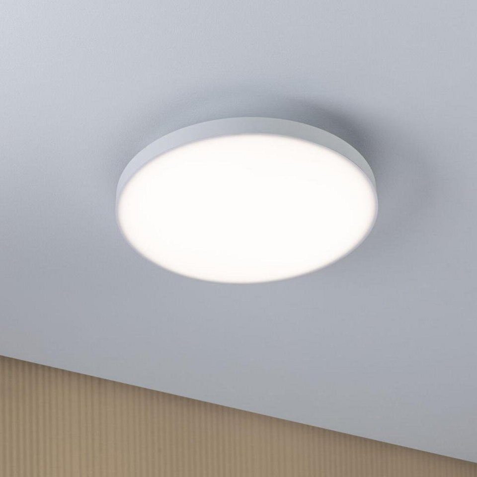 Paulmann LED Deckenleuchte LED Deckenleuchte Velora in Weiß 13W 1500lm,  keine Angabe, Leuchtmittel enthalten: Ja, fest verbaut, LED, warmweiss,  Deckenlampe, Deckenbeleuchtung, Deckenlicht