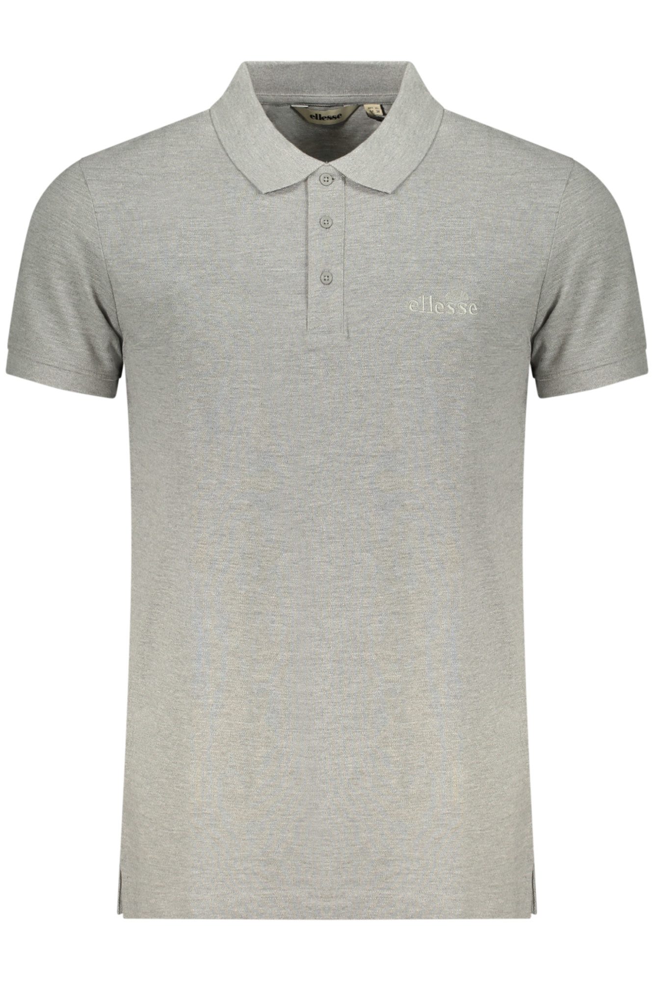 Ellesse Poloshirt Graues Herren-Poloshirt mit Stickerei und 3