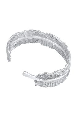 Elli Premium Armreif Armreif Bangle Feder Boho 925 Sterling Silber