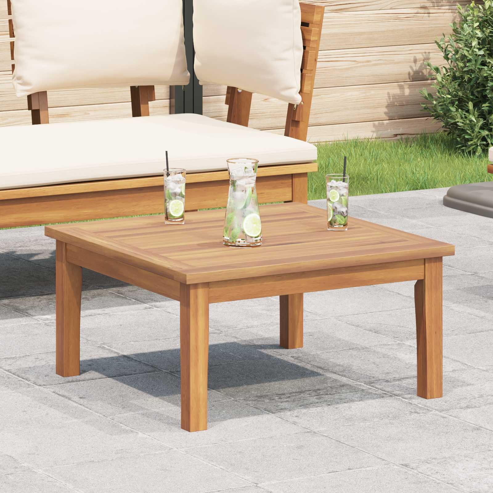 vidaXL Gartenlounge-Set Gartentisch Braun Massivholz, (1-tlg)