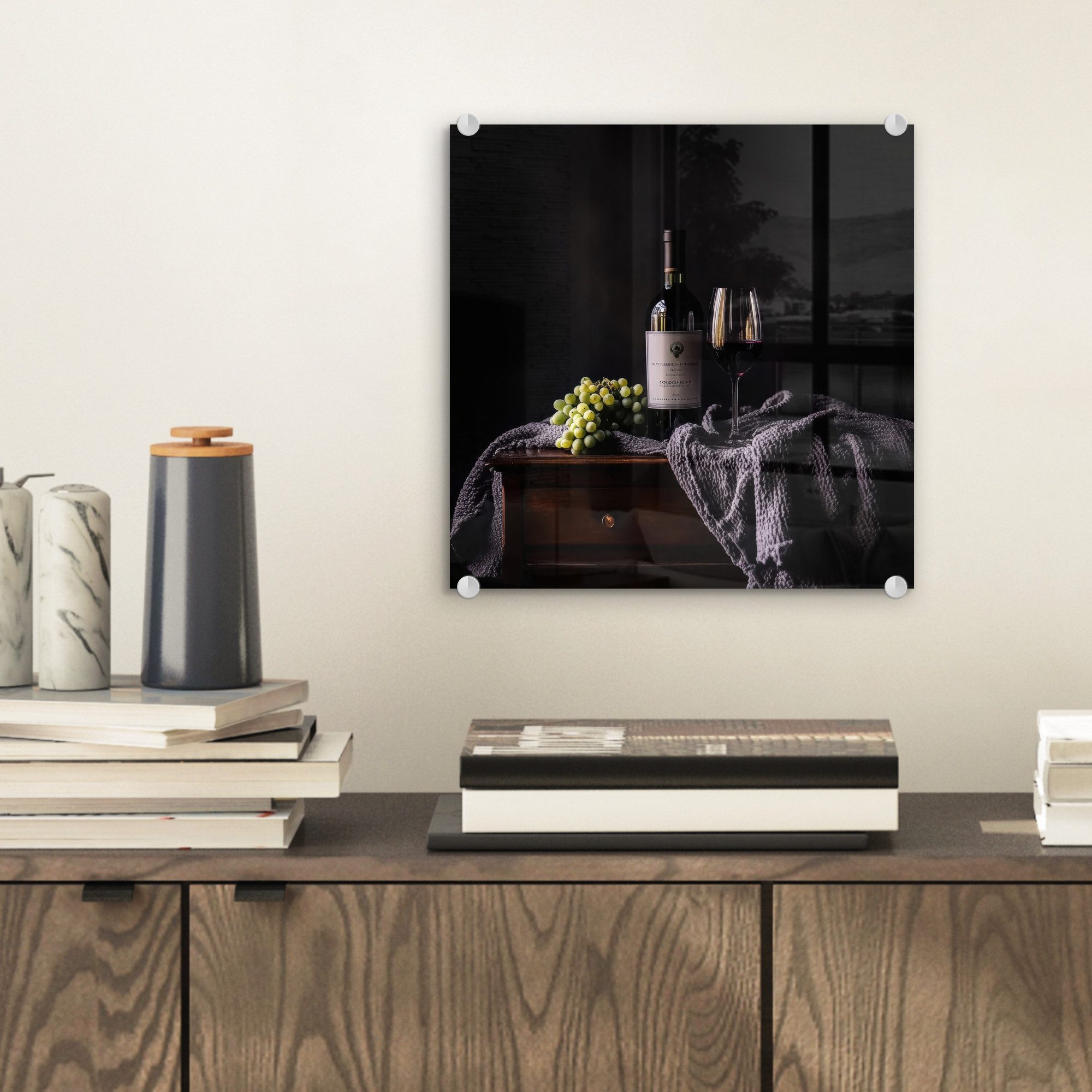 MuchoWow Acrylglasbild Trauben - Wein - günstig online kaufen
