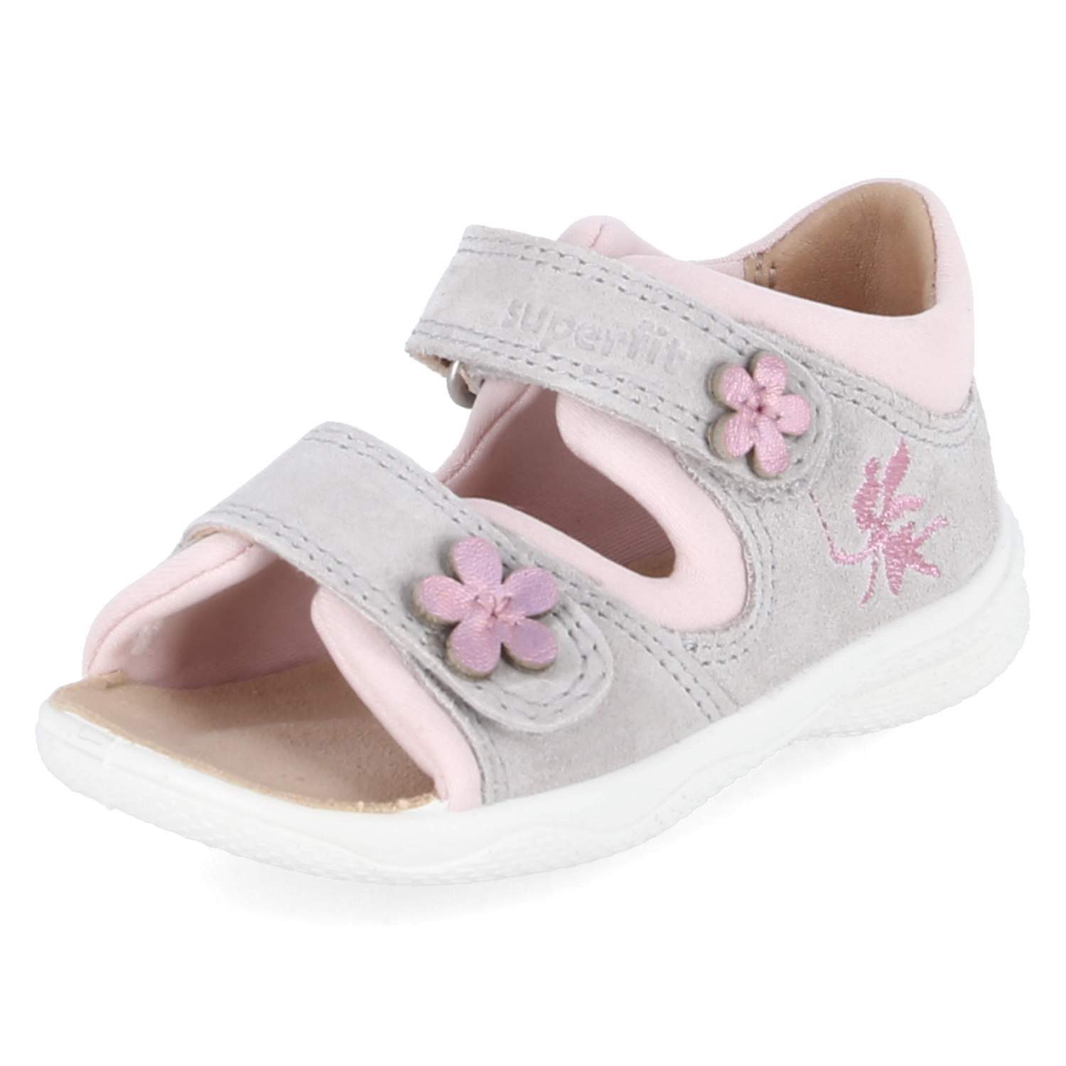 Superfit Superfit 1-600098-2500 Mädchen Leder & Textil grau Sandalette