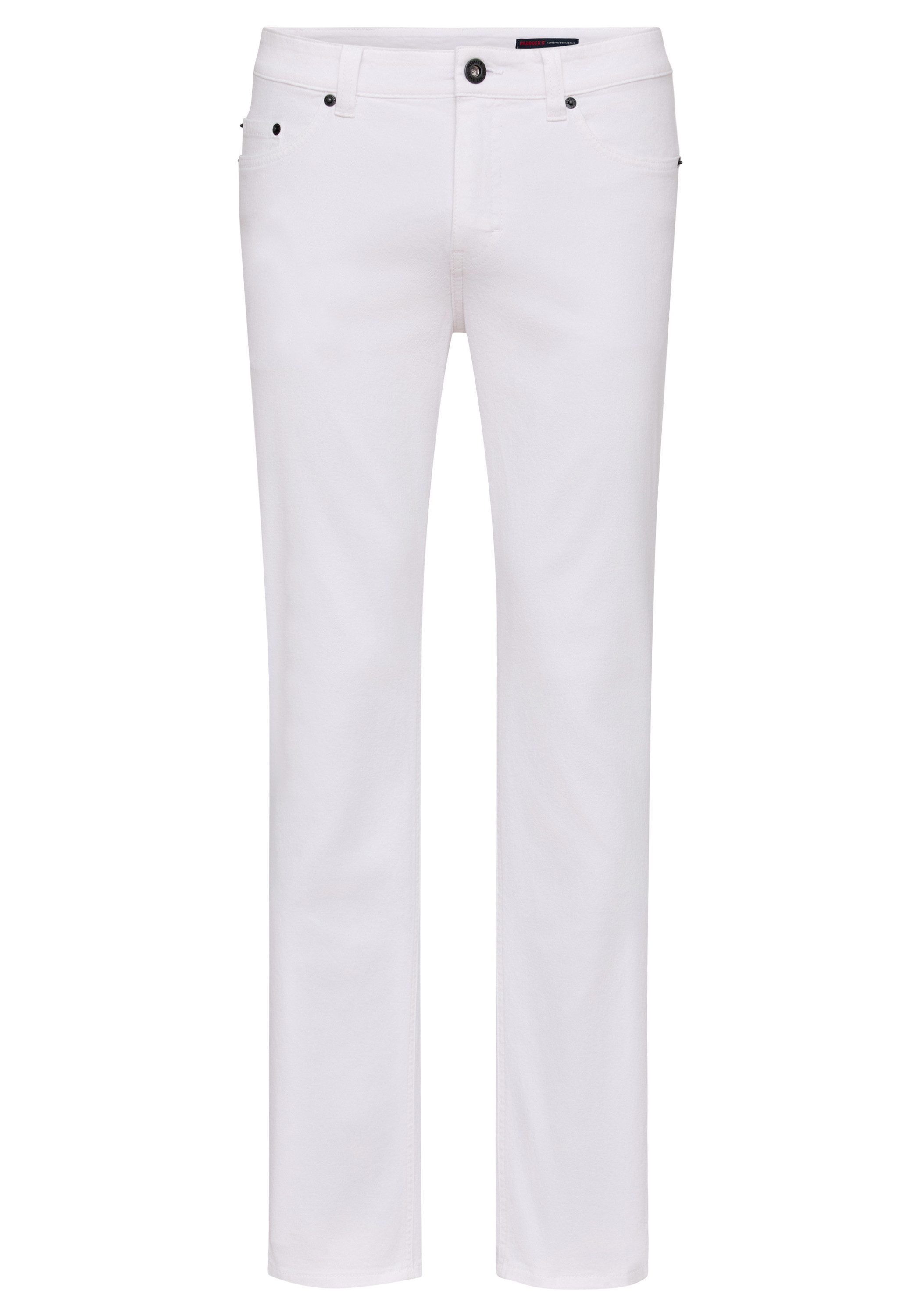 Paddock's Slim-fit-Jeans PIPE Weiße Slim-Fit Jeans mit Stretch günstig online kaufen