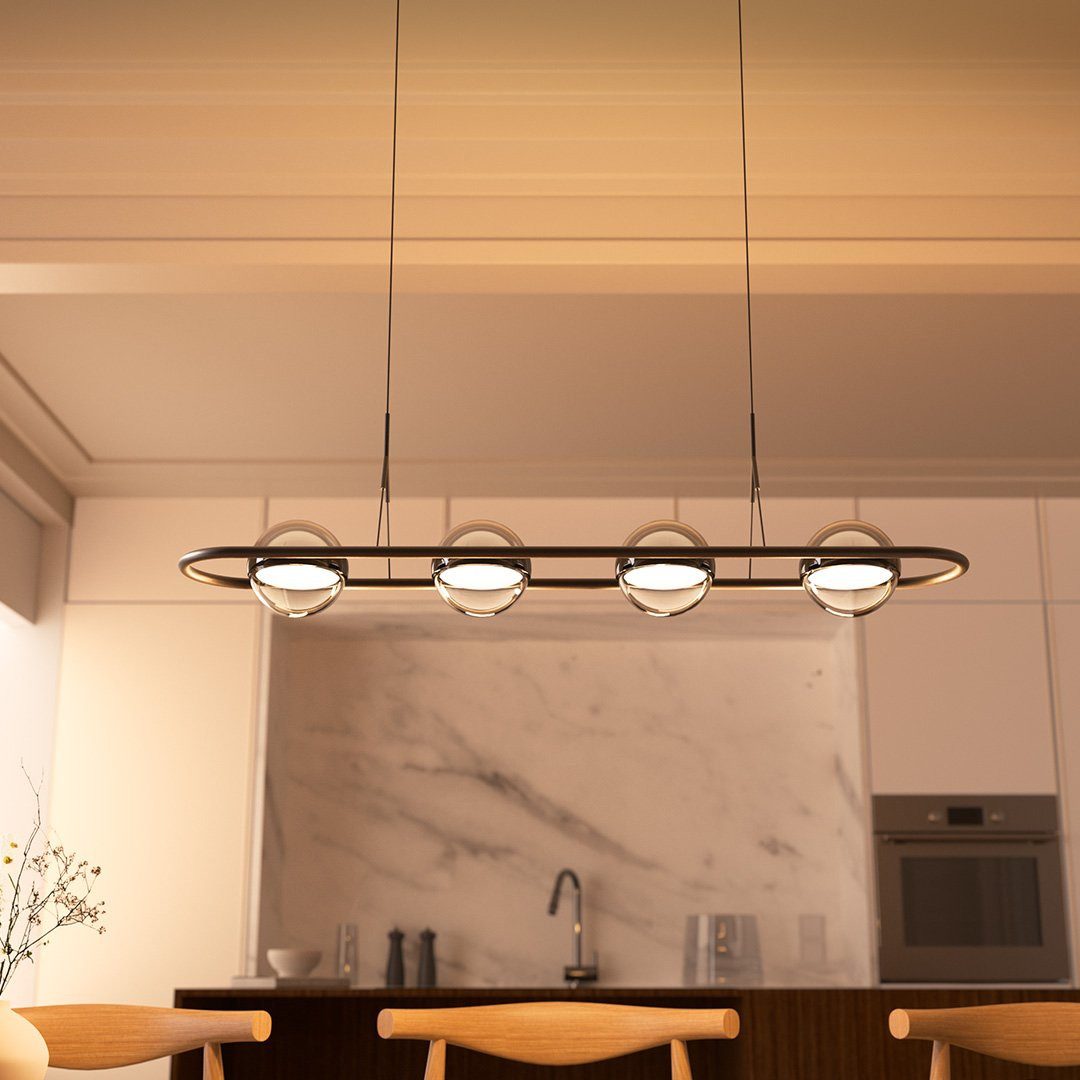 Neona LED Deckenleuchte RIVA, Dimmbar per Wandschlater in 3 Stufen, LED fest integriert, Warmweiß