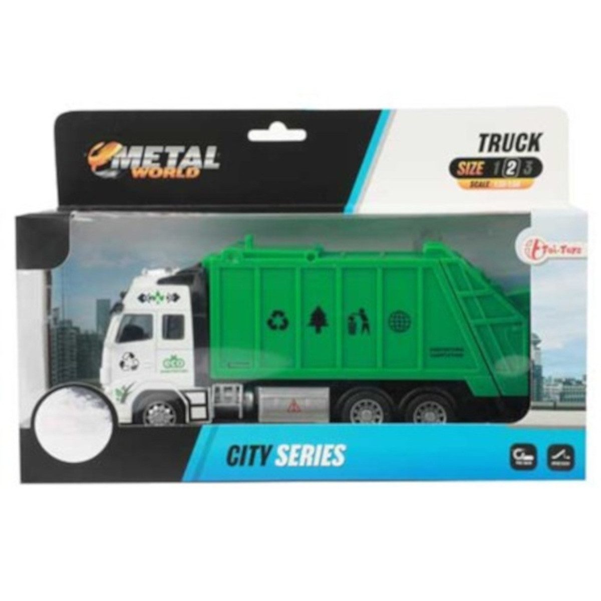 Toi-Toys Spielzeug-Auto METAL City Lastwagen 18 cm, Detailgetreuer Metall-Lastwagen