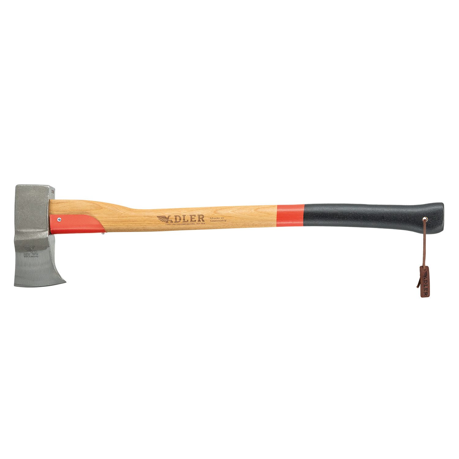 Adler Werkzeug GmbH & Co. KG Spaltaxt Super Spalter (inkl. Lederschutz) rot/schwarz