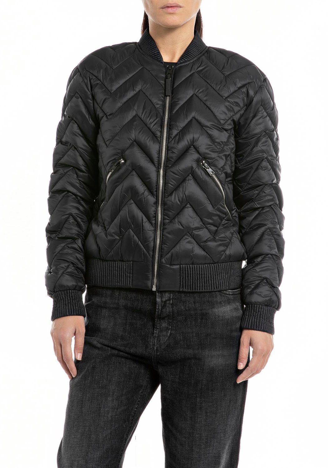 Beliebte Besonderheit Replay Steppjacke black