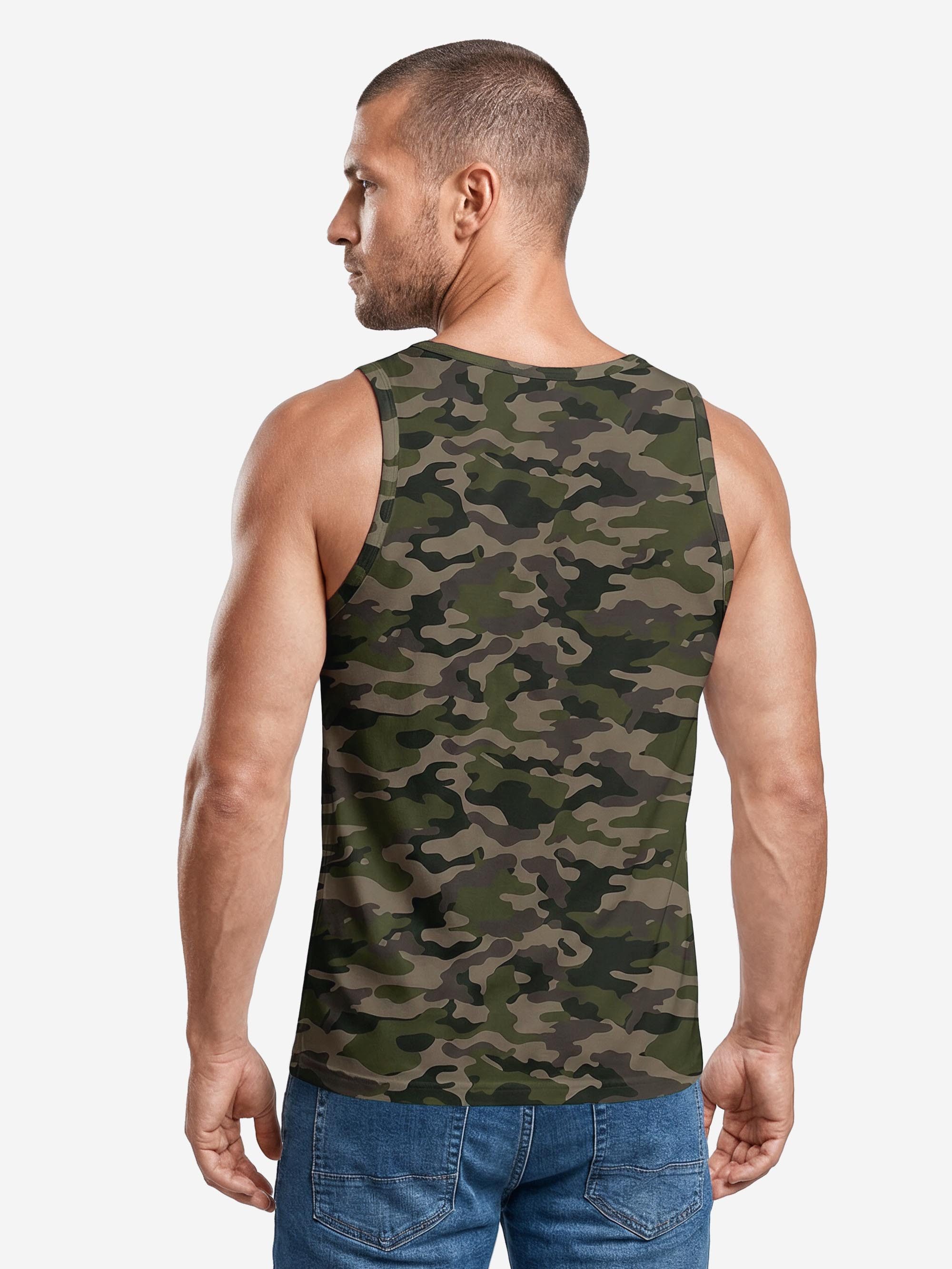 Neverless Tanktop Tanktop Herren mit Grafik-Print - Design Alien - Trägershirt mit Print
